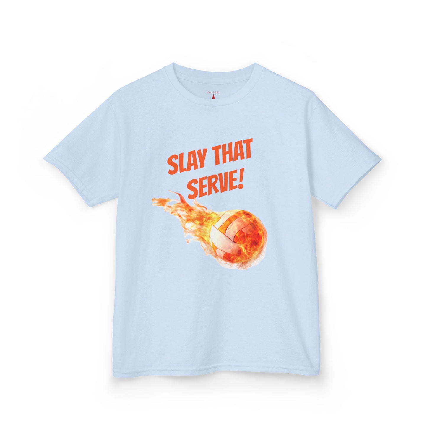 Kids Volleyball T-Shirt – “Slay That Serve!” Motivational Sports Tee for Young Athletes & Volleyball Fans