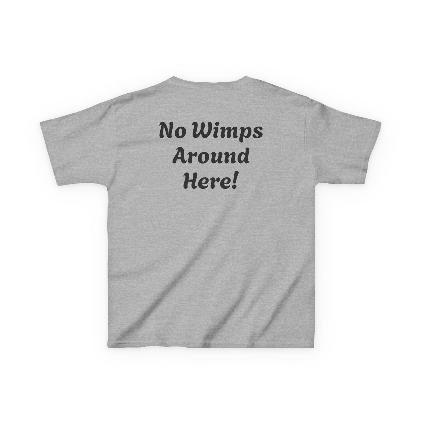 Kids Motivational Tee - Diary of a Strong Kid | No Wimps Around Here!