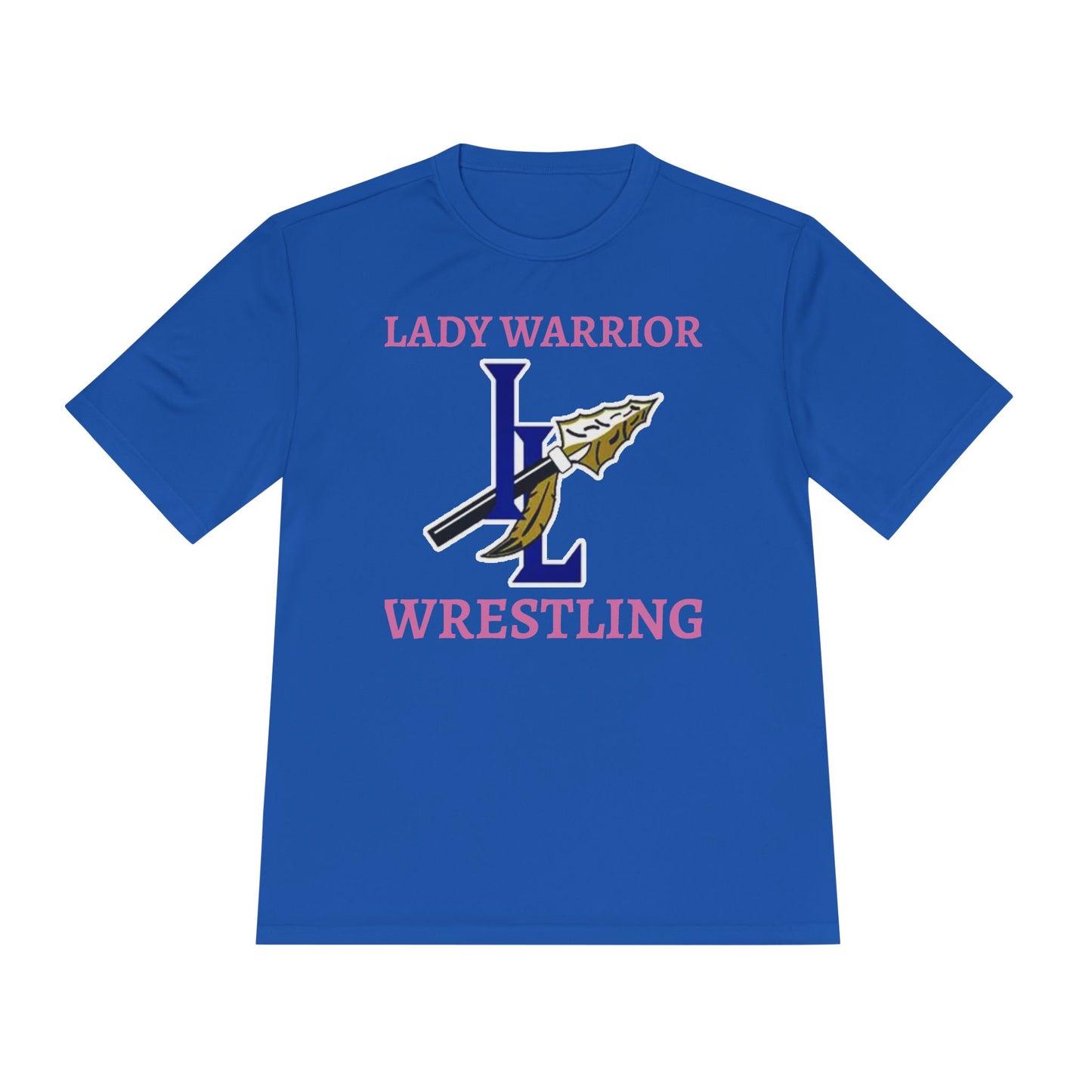 Lady Warrior Wrestling Tee — Girls' Wrestling Team Shirt with Spear Logo