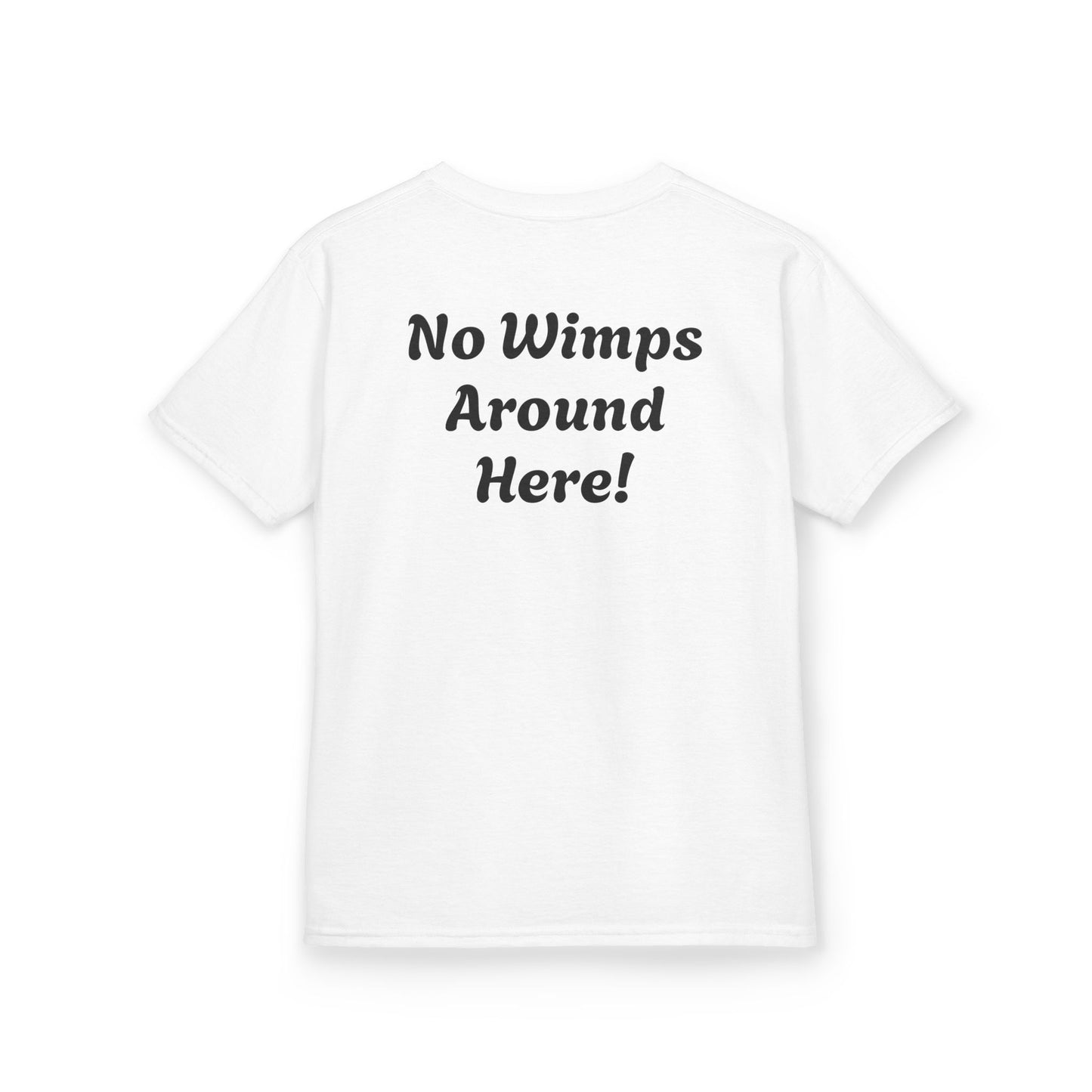 Kids Motivational Tee - Diary of a Strong Kid | No Wimps Around Here!