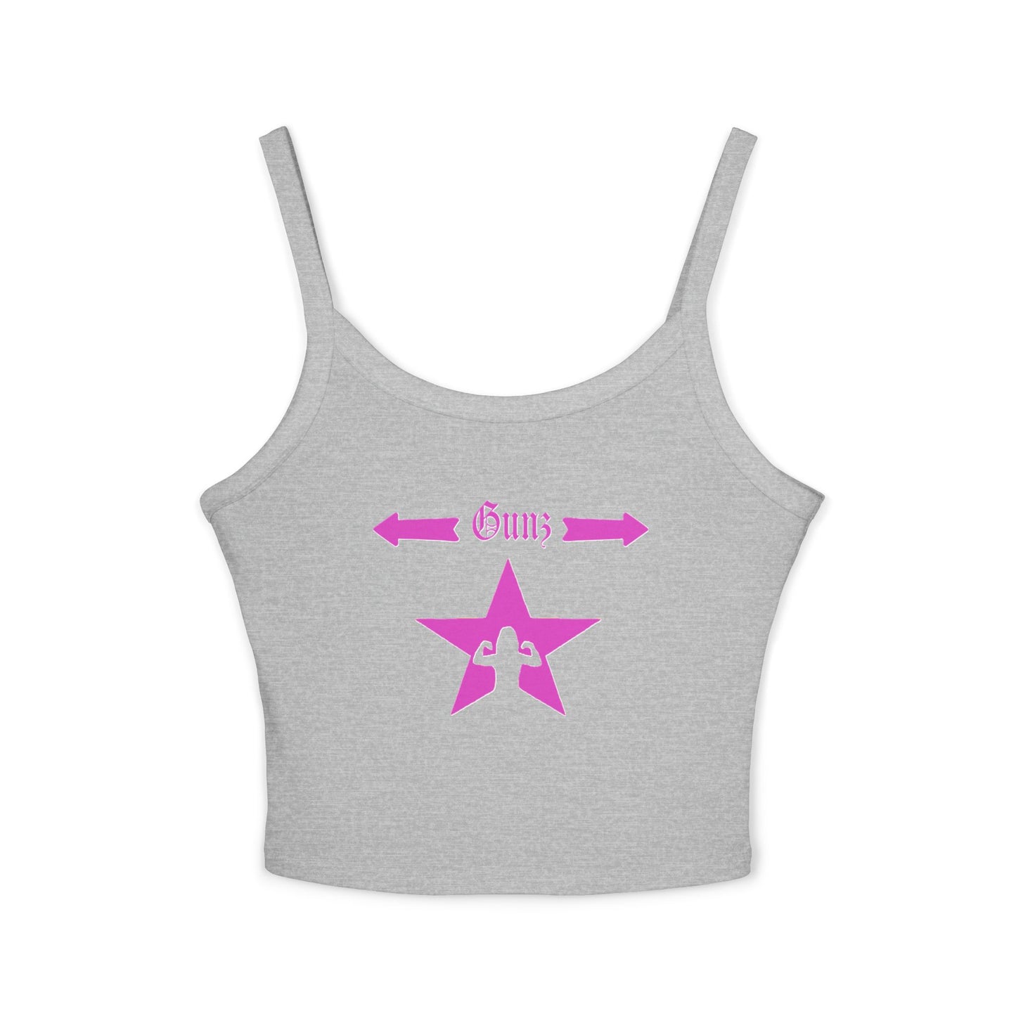 Gunz & Bunz Women’s Spaghetti Strap Workout Tank Top – Stylish Fitness & Summer Apparel | Soft Mid-Length Cami