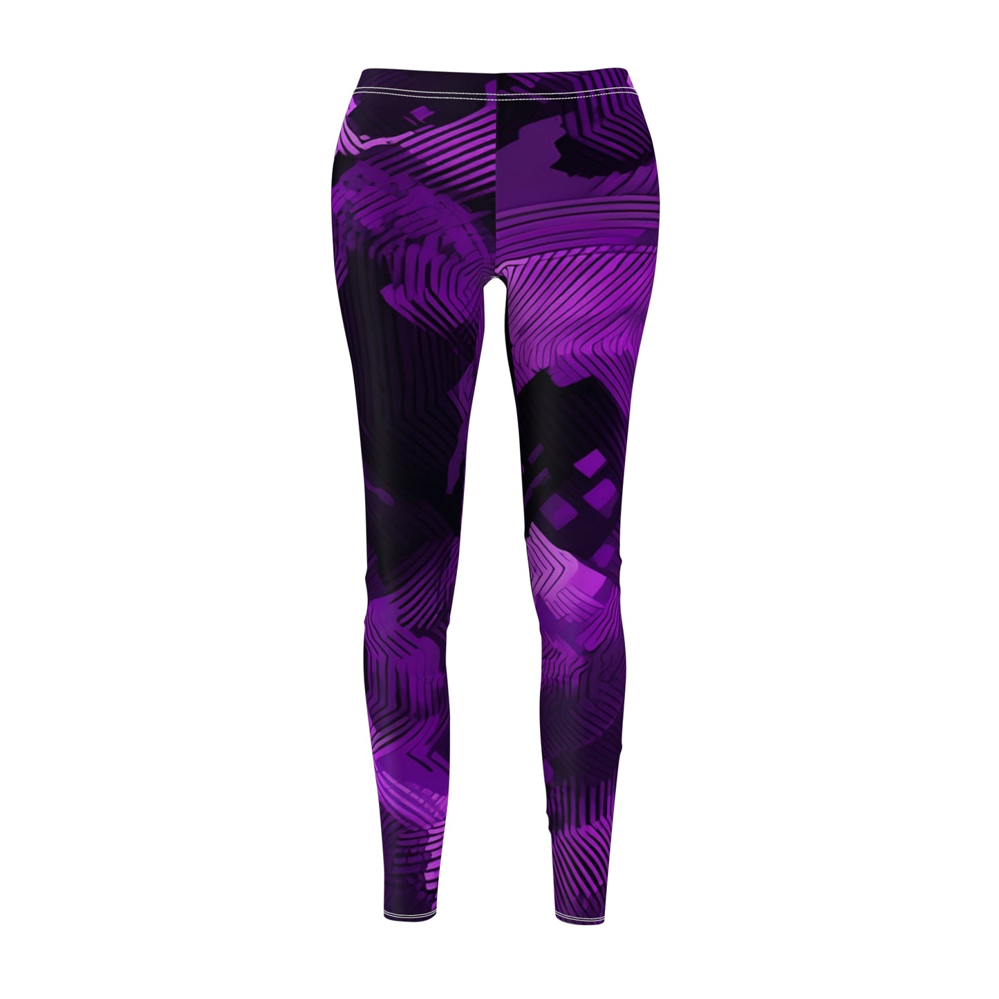 Vibrant Purple Leggings for Women – Soft Suede Casual Activewear | Skinny Fit Yoga & Lounge Pants
