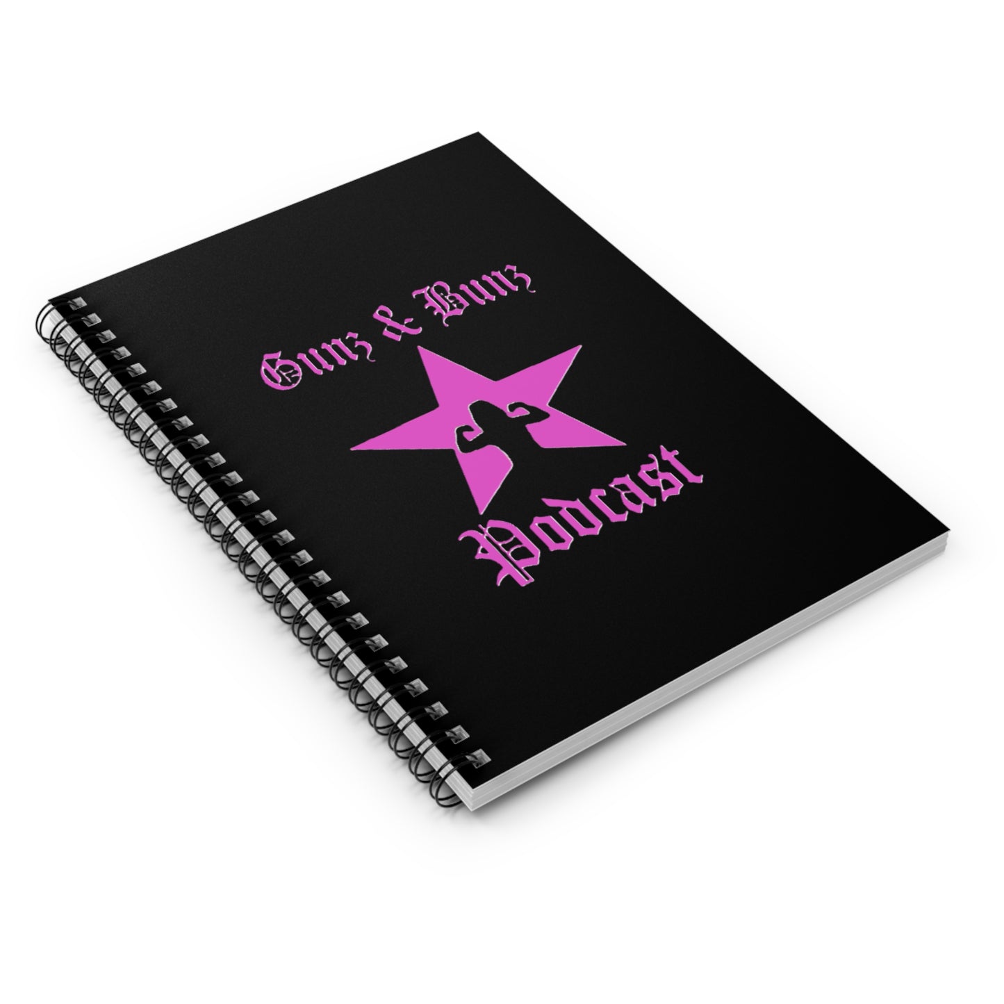 Gunz & Bunz Podcast Spiral Notebook - Ruled Line for Fitness Fans