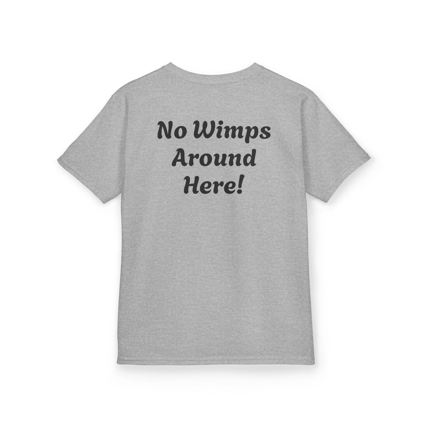 Kids Motivational Tee - Diary of a Strong Kid | No Wimps Around Here!