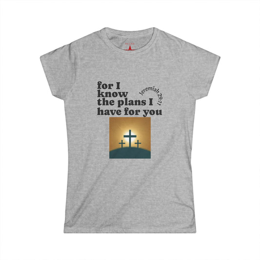 Jeremiah 29:11 Christian T-Shirt – Inspirational Faith Tee for Women | Comfort Soft Scripture Shirt Gift