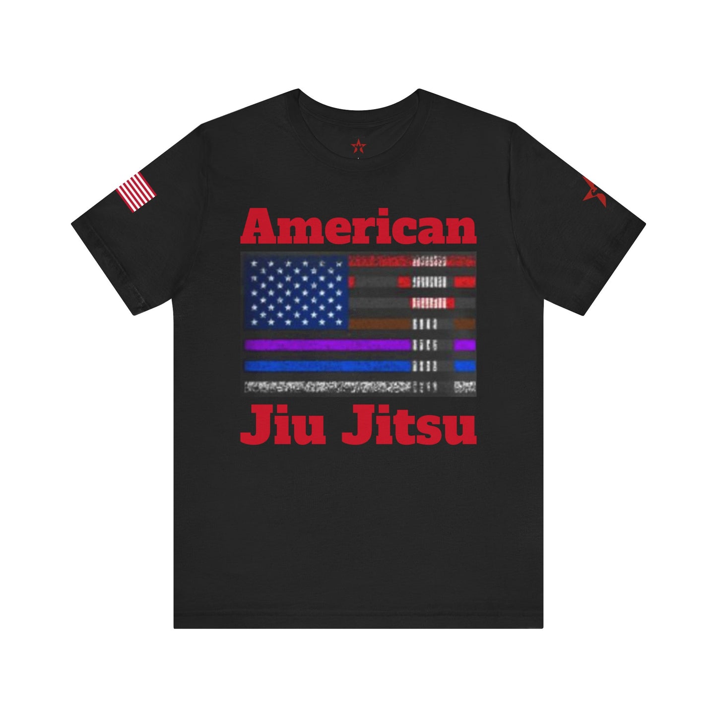 American Jiu Jitsu Unisex Tee – Patriotic Martial Arts Shirt for Everyday Champions