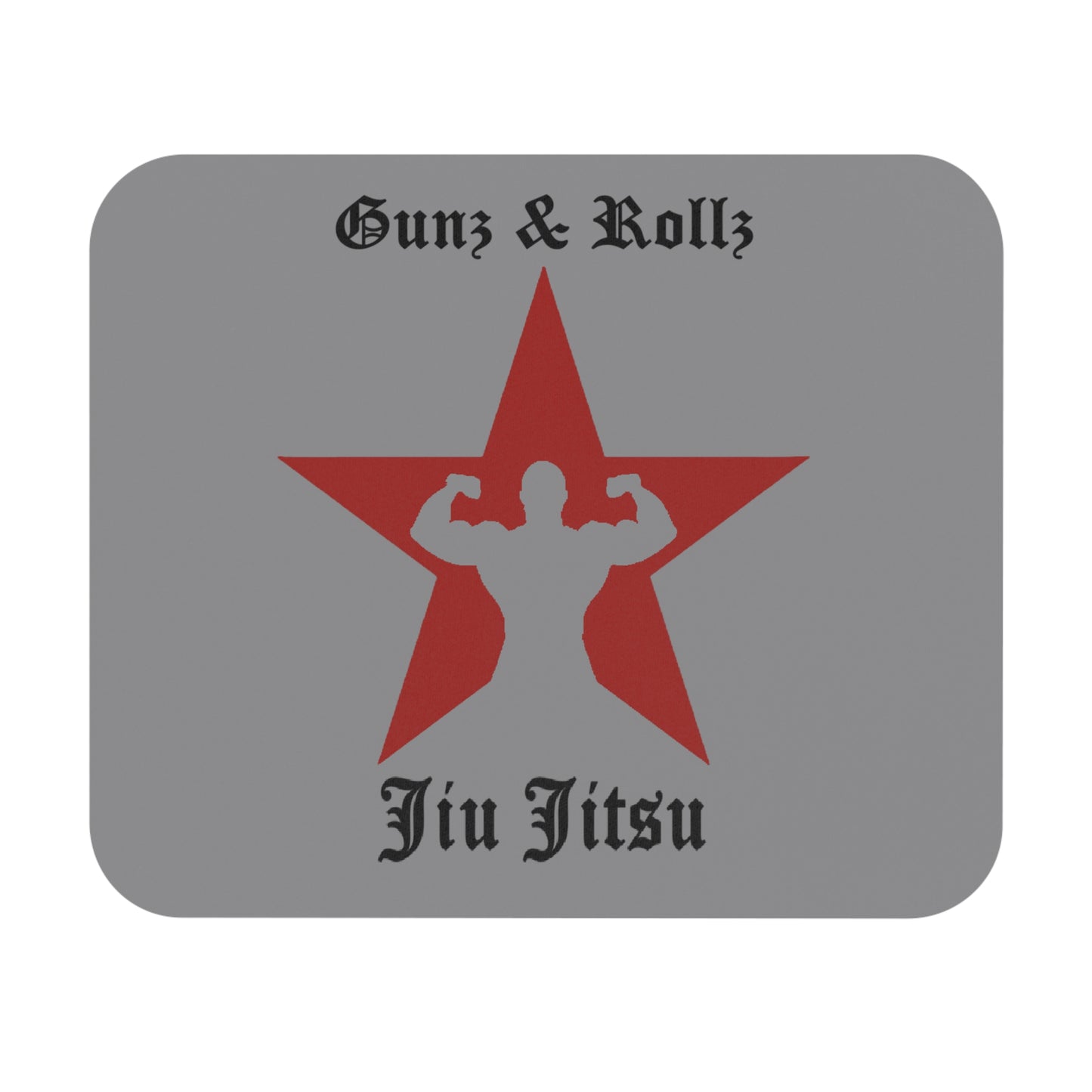Jiu Jitsu Mouse Pad – Gunz & Rollz Martial Arts Design | Vibrant Desk Accessory for Gamers, Students & Home Office