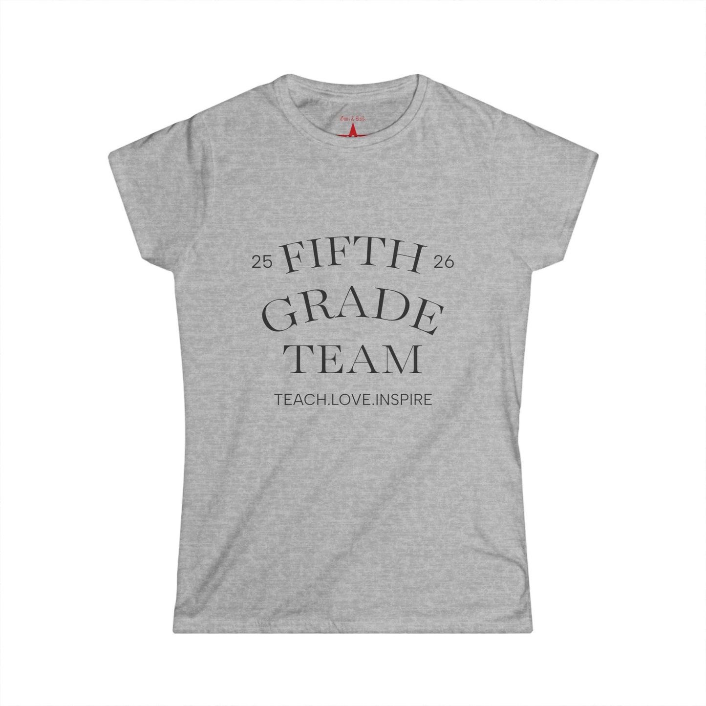 Fifth Grade Team Women's Tee, Teacher Appreciation Gift, Classroom Tee, Educator Shirt, Personalized Name Shirt