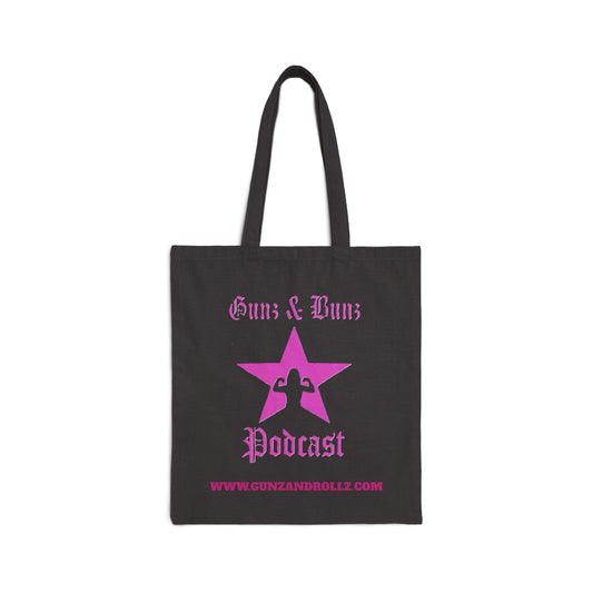 Gunz & Bunz Podcast Cotton Canvas Tote Bag - Stylish, Durable, Perfect for Fitness Enthusiasts