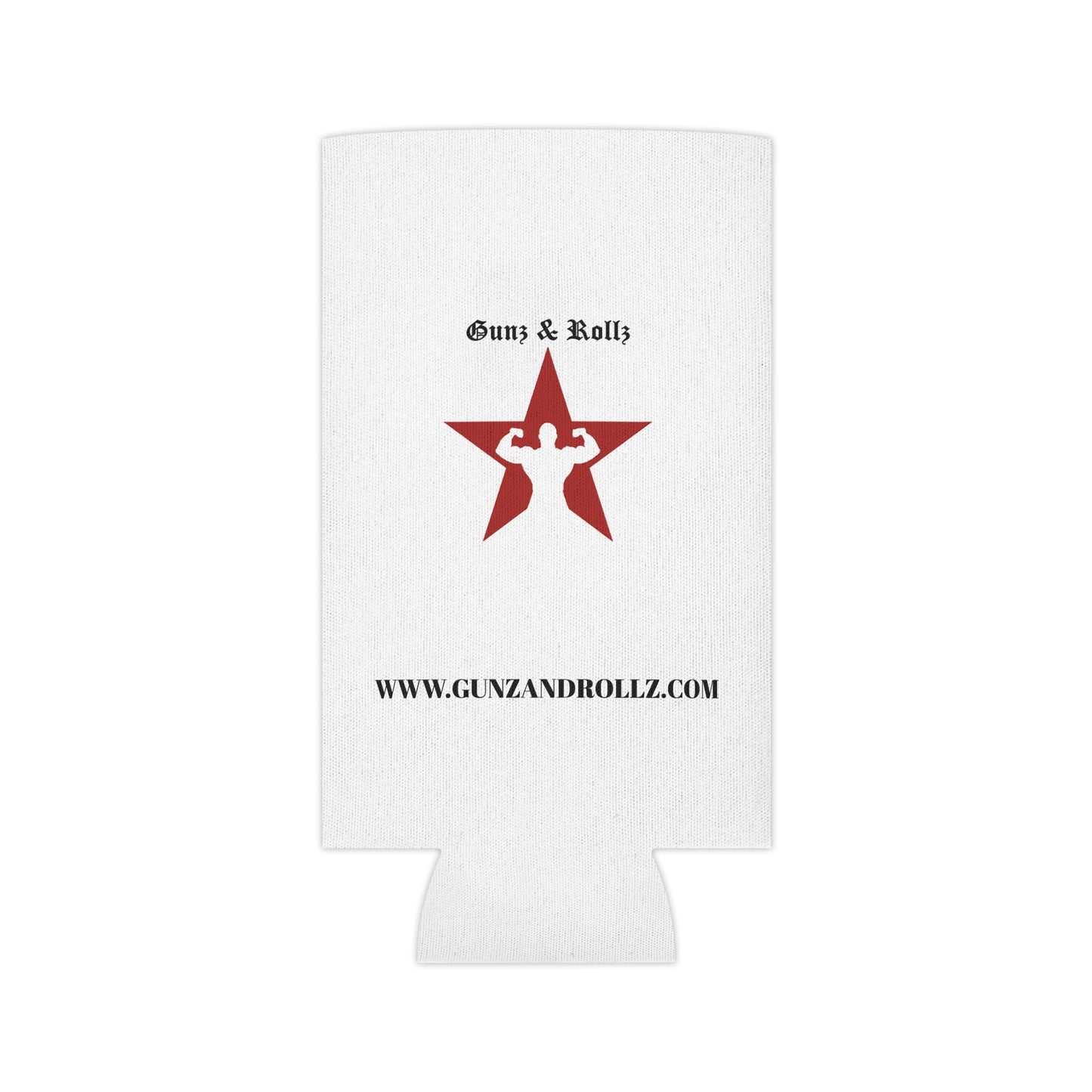 Gunz & Rollz Can Cooler - Fitness Themed Beverage Holder