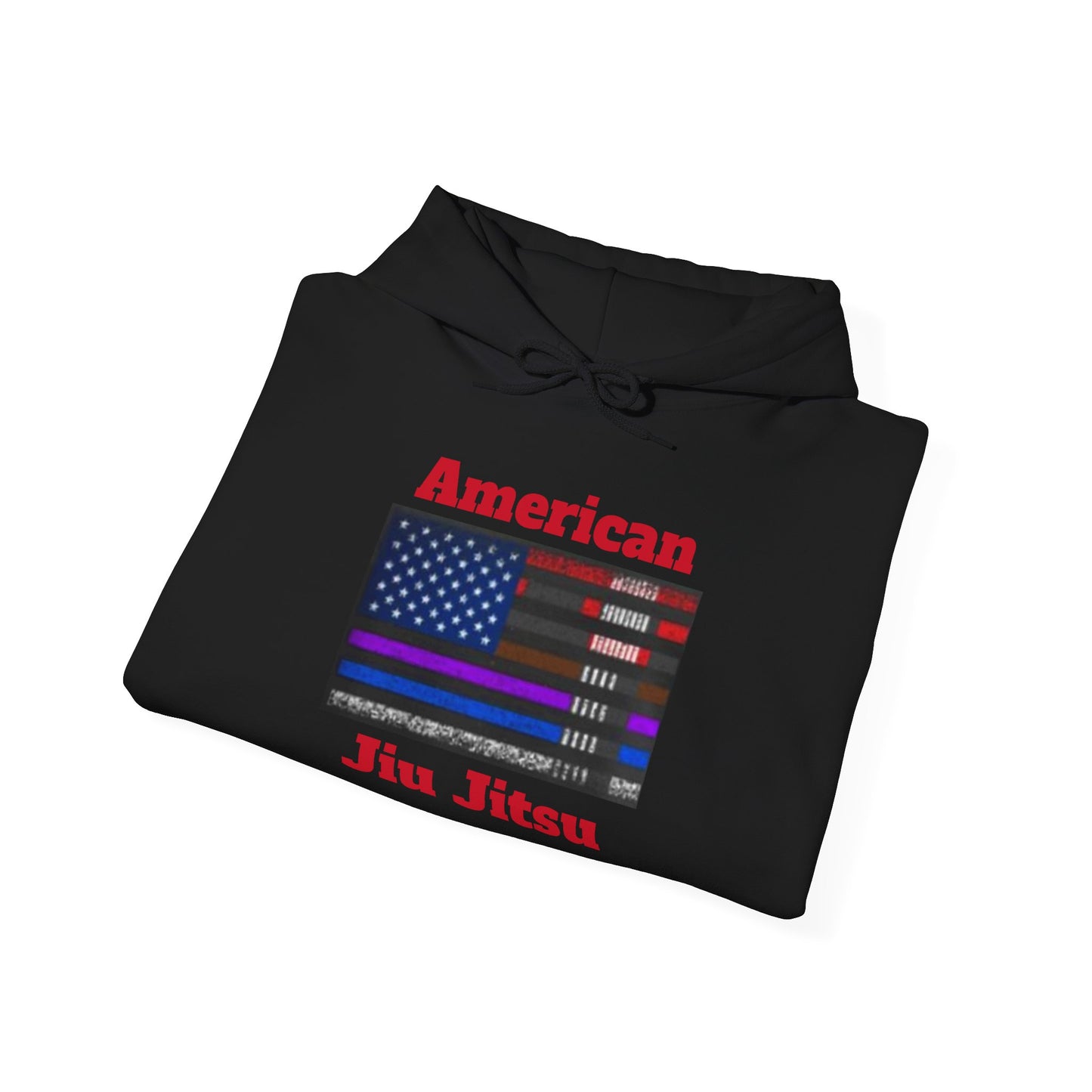 American Jiu Jitsu Unisex Hoodie – Patriotic Flag Sweatshirt for Everyday Comfort