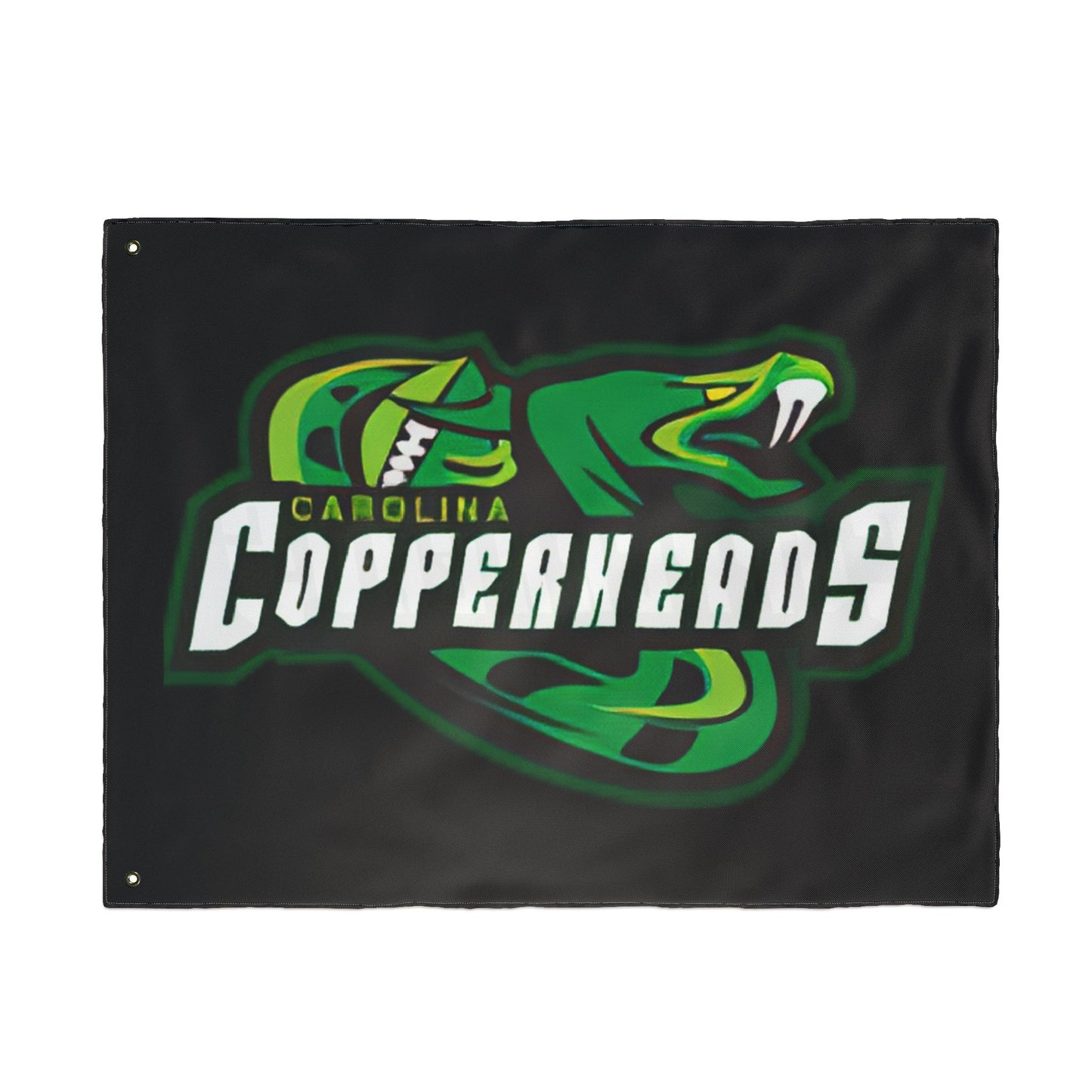 Carolina Copperheads Double Sided Flag, Sports Flag, Team Pride Decor, Game Day Decoration, Fan Flag, Outdoor Banner