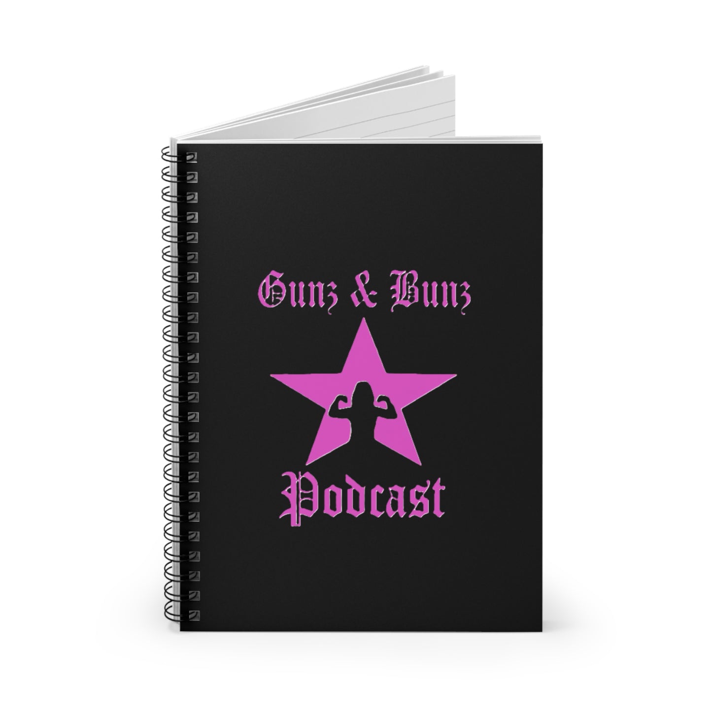 Gunz & Bunz Podcast Spiral Notebook - Ruled Line for Fitness Fans