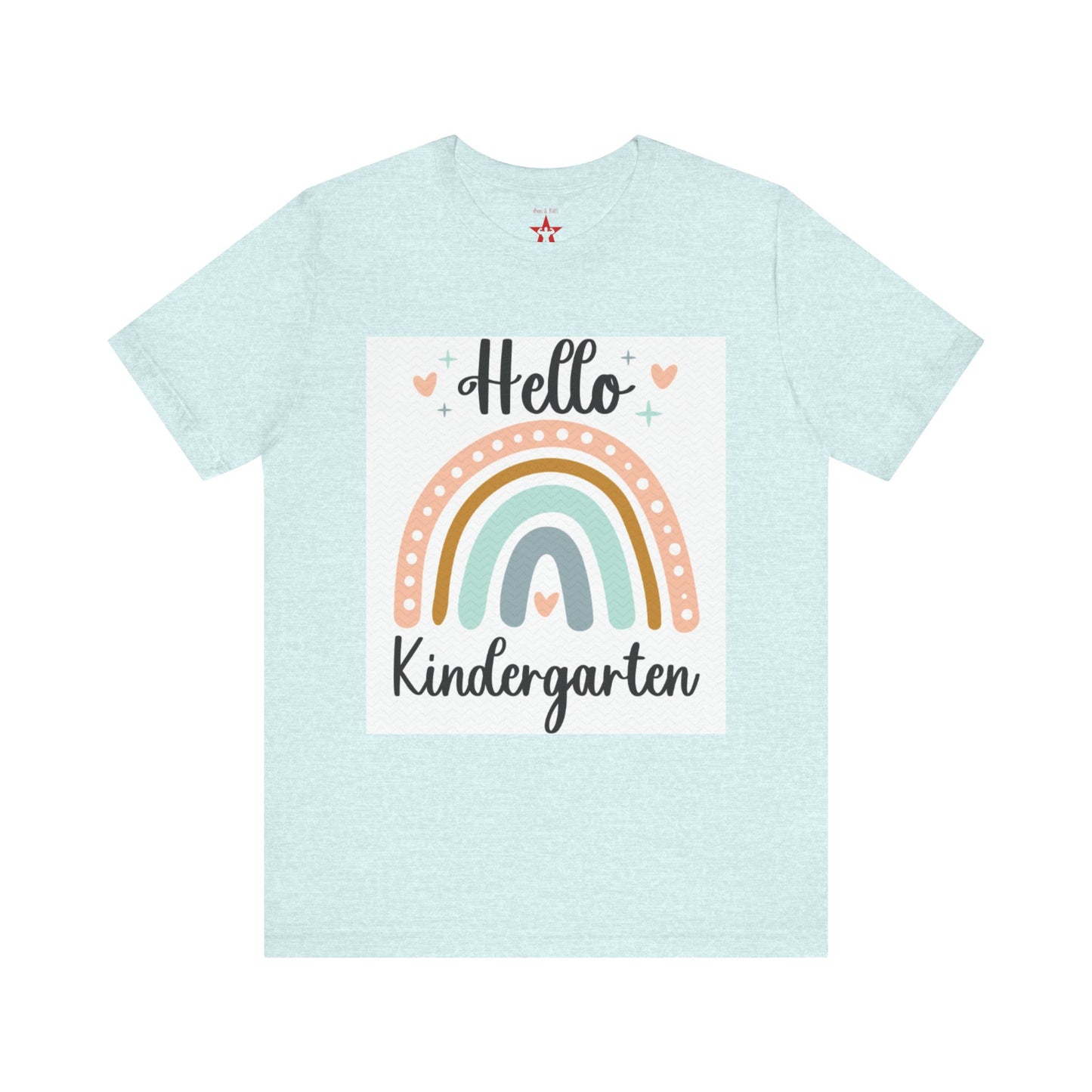 Rainbow Kindergarten Tee, Unisex Kids Shirt, Back to School Gift, Teacher Appreciation, First Day Tee, Class of 2026 Apparel