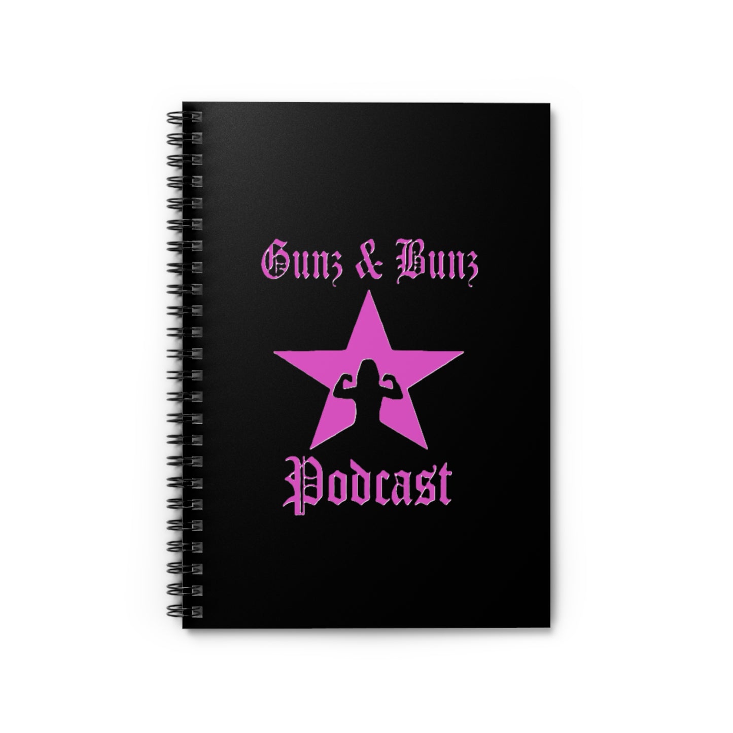 Gunz & Bunz Podcast Spiral Notebook - Ruled Line for Fitness Fans