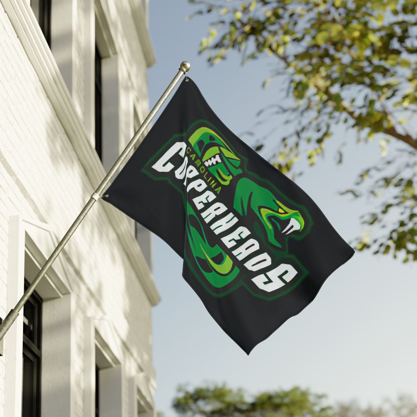 Carolina Copperheads Double Sided Flag, Sports Flag, Team Pride Decor, Game Day Decoration, Fan Flag, Outdoor Banner