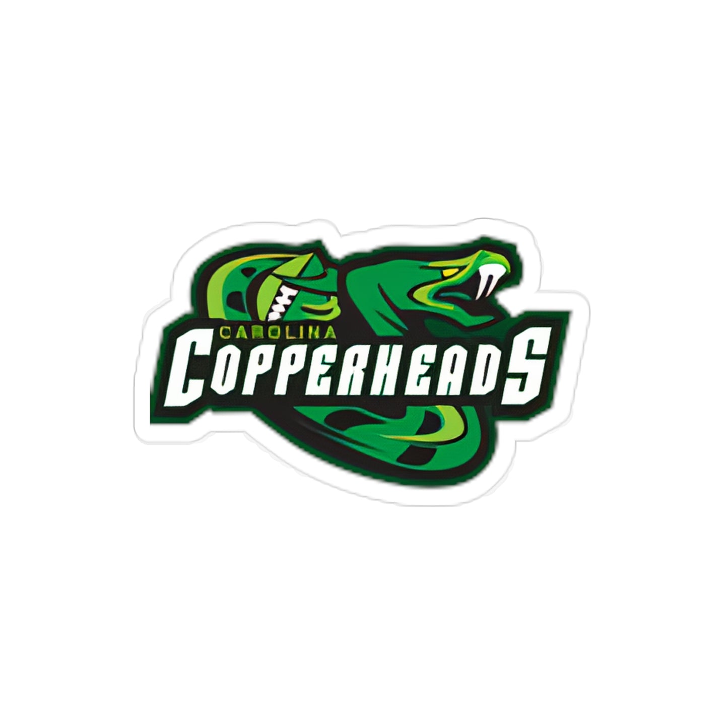 Carolina Copperheads Die-Cut Outdoor Sticker, Sports Team Decal for Fans, Waterproof Car Art, Perfect for Gifts, Sports Enthusiast Decor