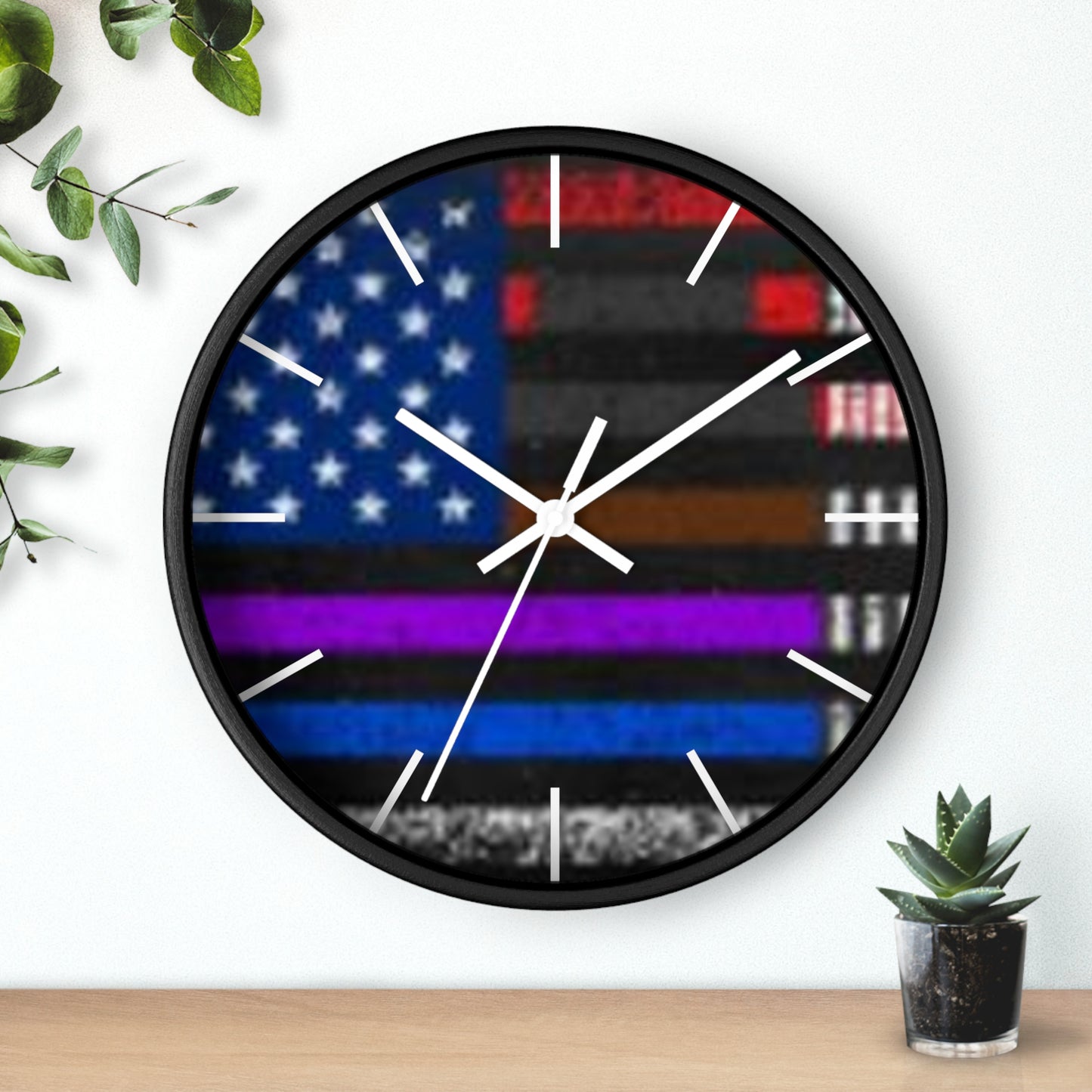 Patriotic American Flag Wall Clock – Unique USA Decor for Home, Office & National Holidays