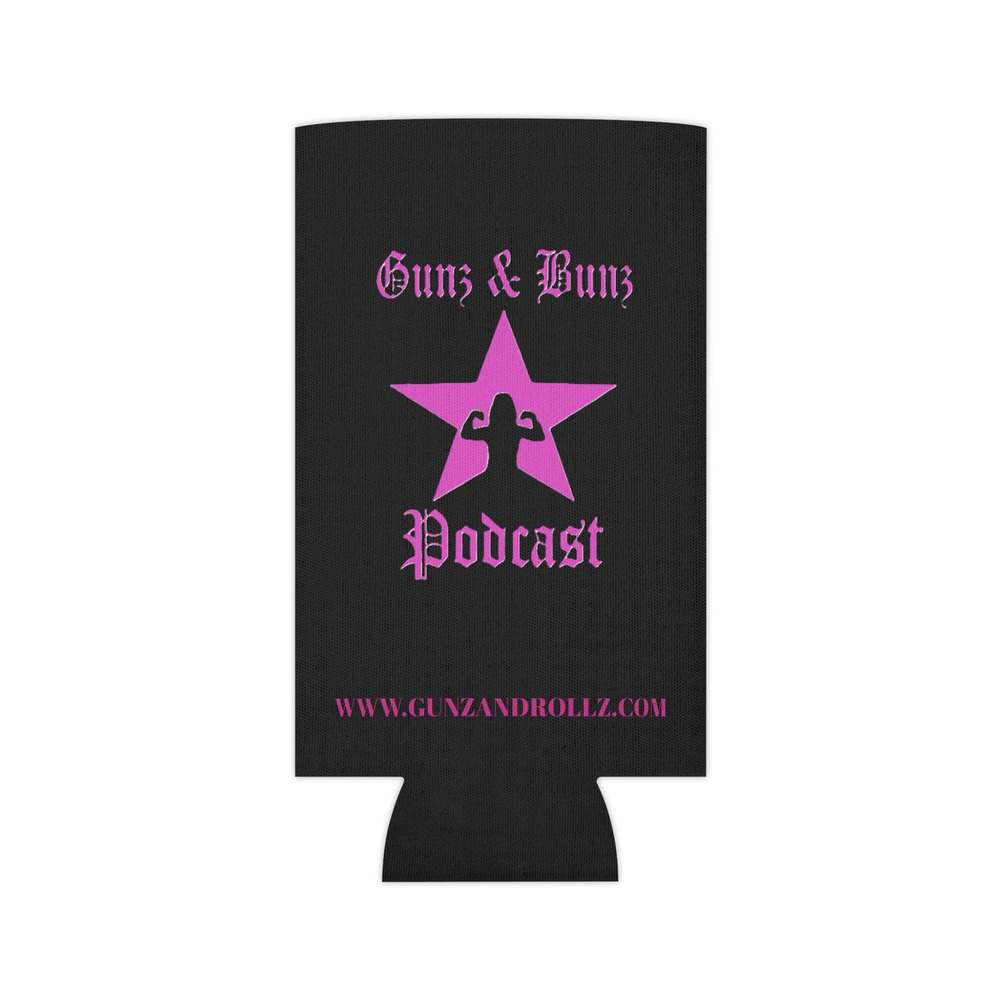 Gunz & Bunz Podcast Can Cooler – Stylish Beverage Insulator for Fitness Fans | Vibrant Drink Sleeve for Parties & Outdoor Events