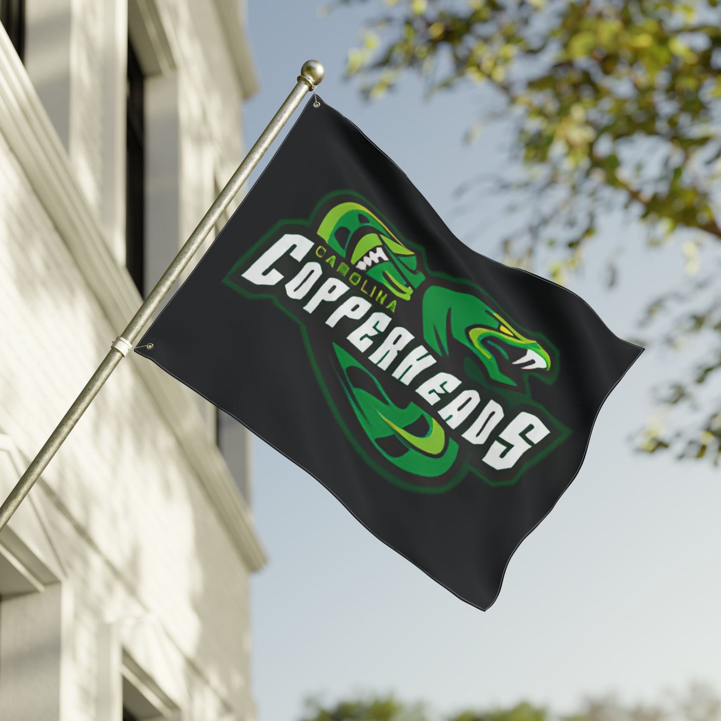 Carolina Copperheads Double Sided Flag, Sports Flag, Team Pride Decor, Game Day Decoration, Fan Flag, Outdoor Banner