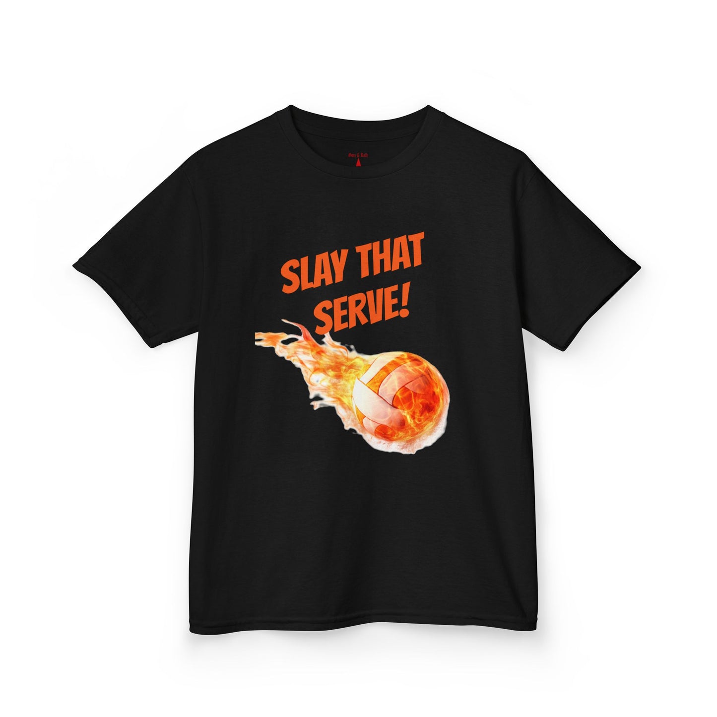 Kids Volleyball T-Shirt – “Slay That Serve!” Motivational Sports Tee for Young Athletes & Volleyball Fans