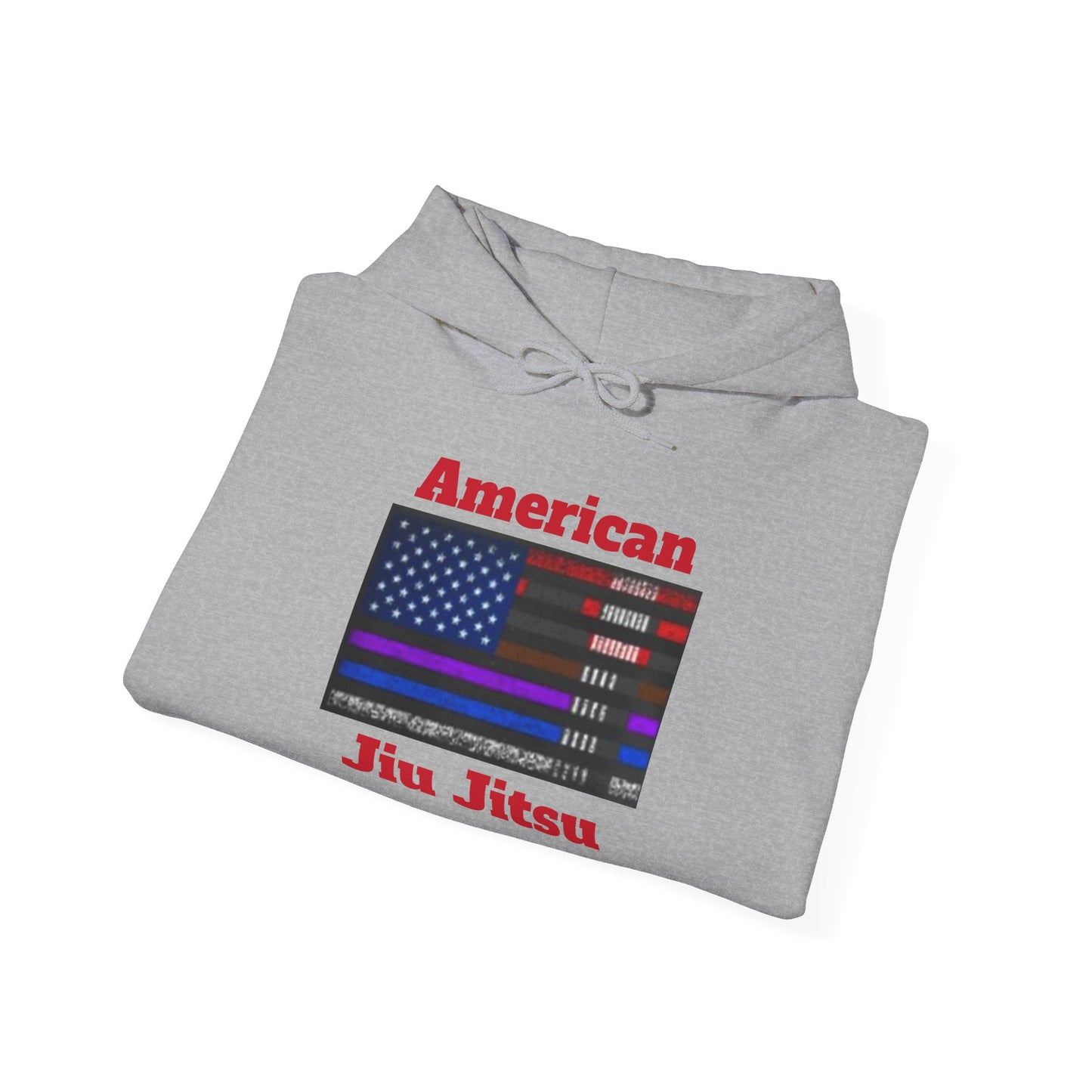 American Jiu Jitsu Unisex Hoodie – Patriotic Flag Sweatshirt for Everyday Comfort