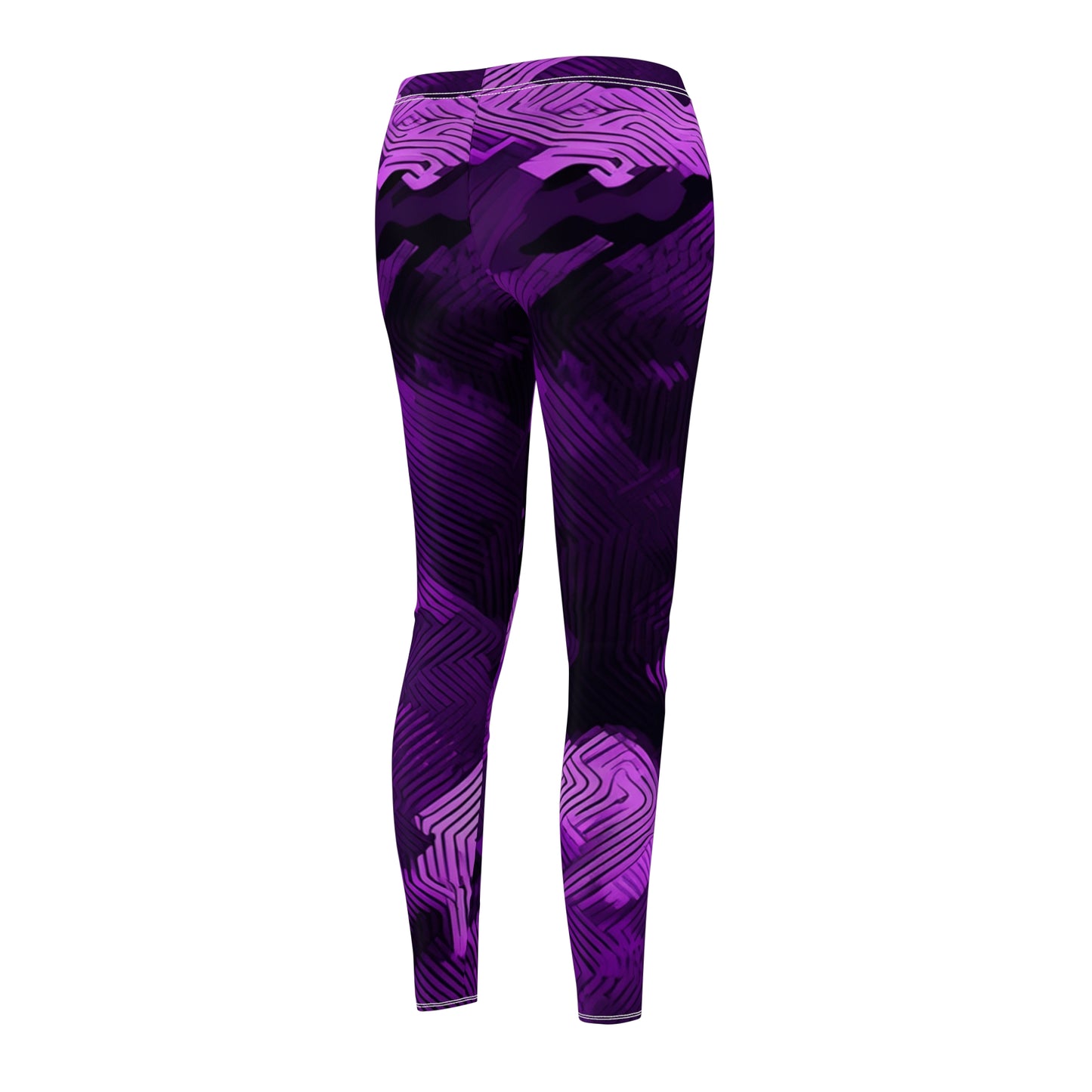 Vibrant Purple Leggings for Women – Soft Suede Casual Activewear | Skinny Fit Yoga & Lounge Pants