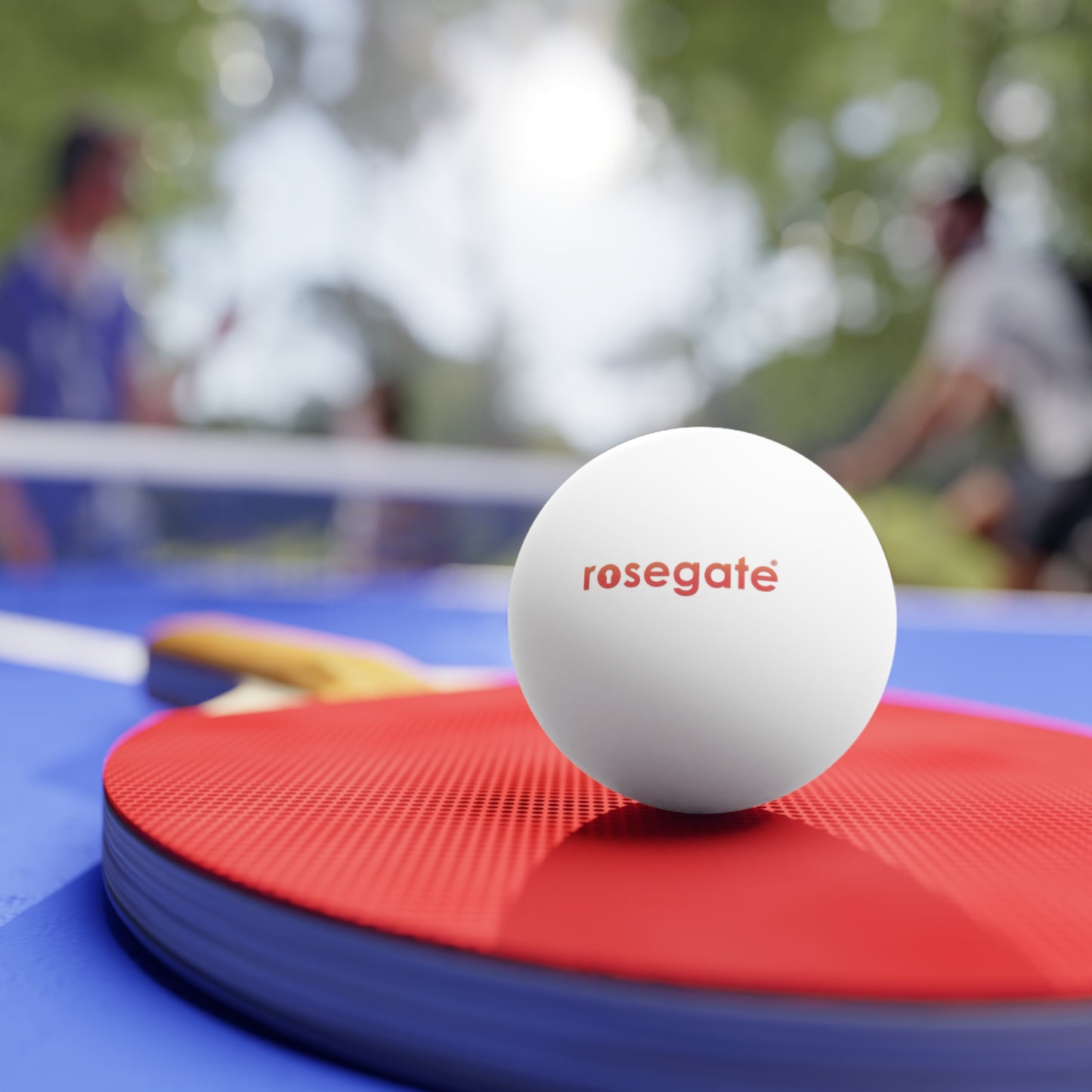 Rosegate Branded Table Tennis Balls — 6-Pack White Ping Pong Balls