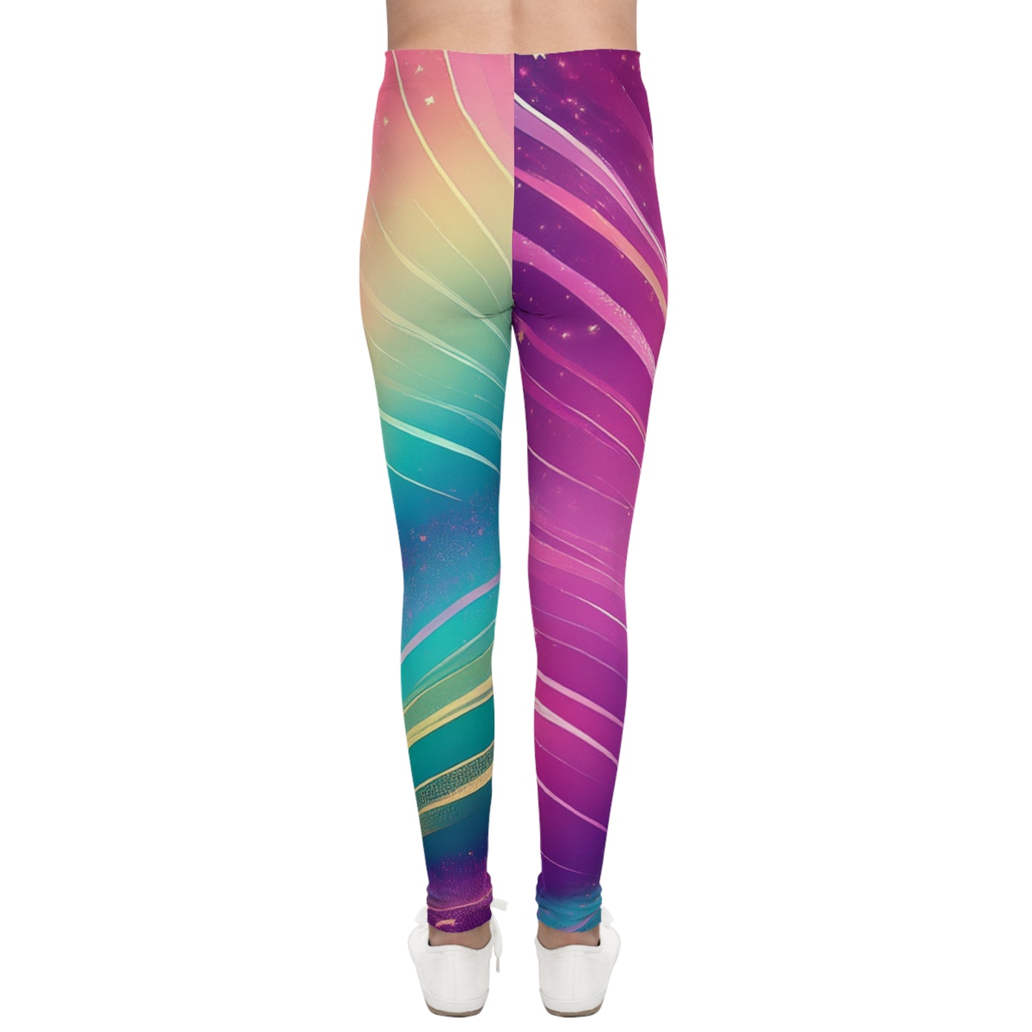Colorful Galaxy Youth Leggings – Fun & Trendy Activewear for Kids | Stretchy, Comfortable Girls’ & Boys’ Leggings