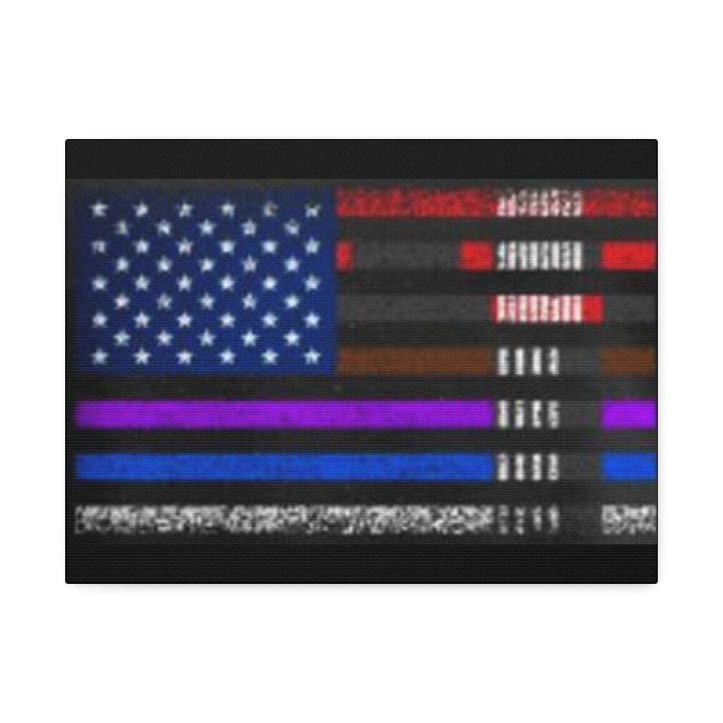 Patriotic Jiu Jitsu Canvas Wall Art – Distressed American Flag Decor | Martial Arts Home & Gym Accent