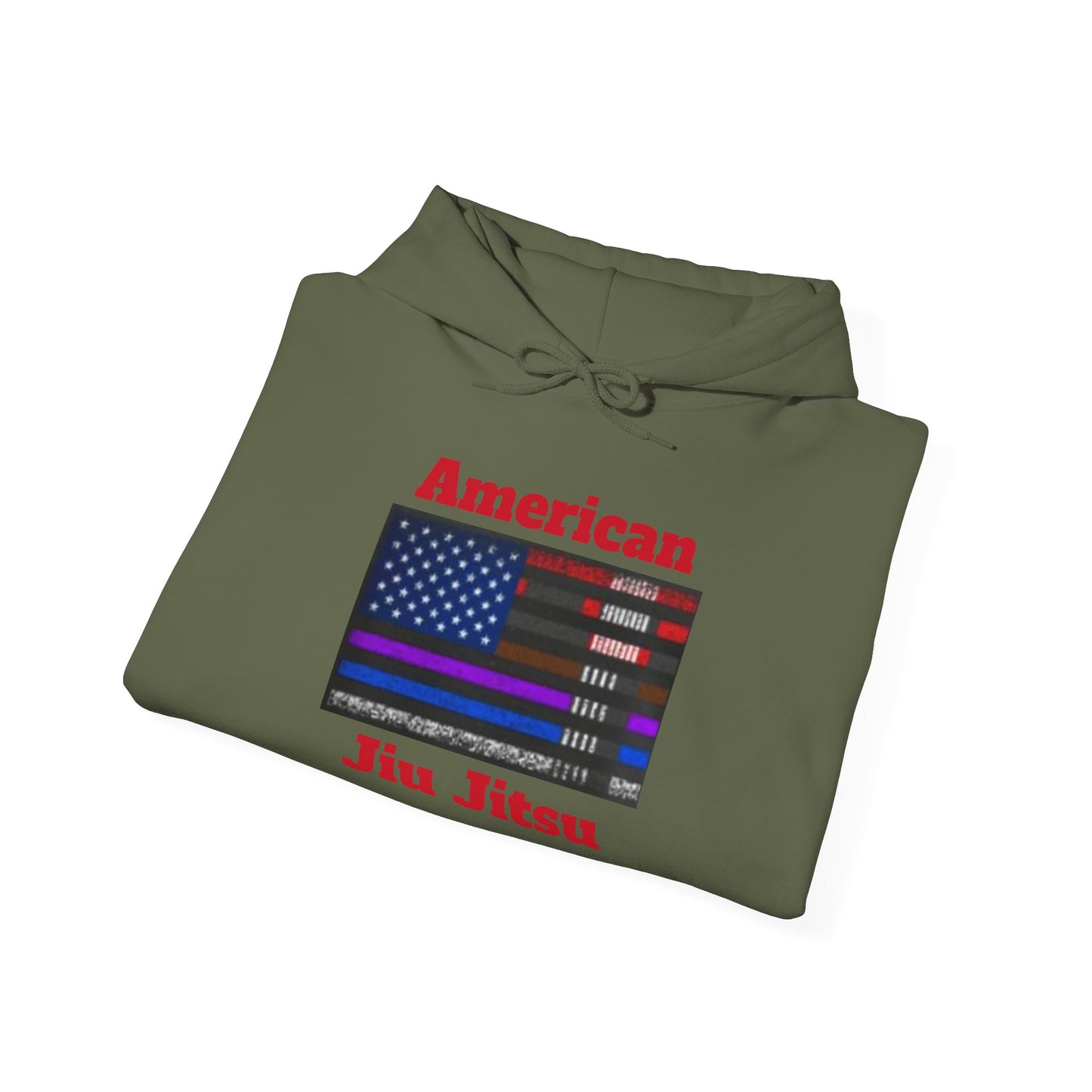 American Jiu Jitsu Unisex Hoodie – Patriotic Flag Sweatshirt for Everyday Comfort