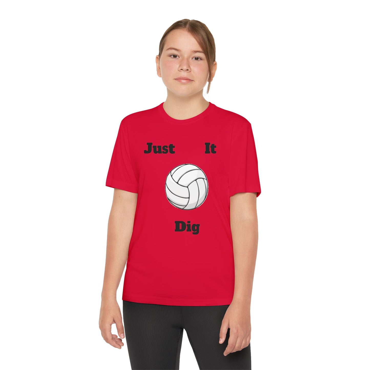 Volleyball Youth Tee - Just Dig It & Gunz Rollz Designs