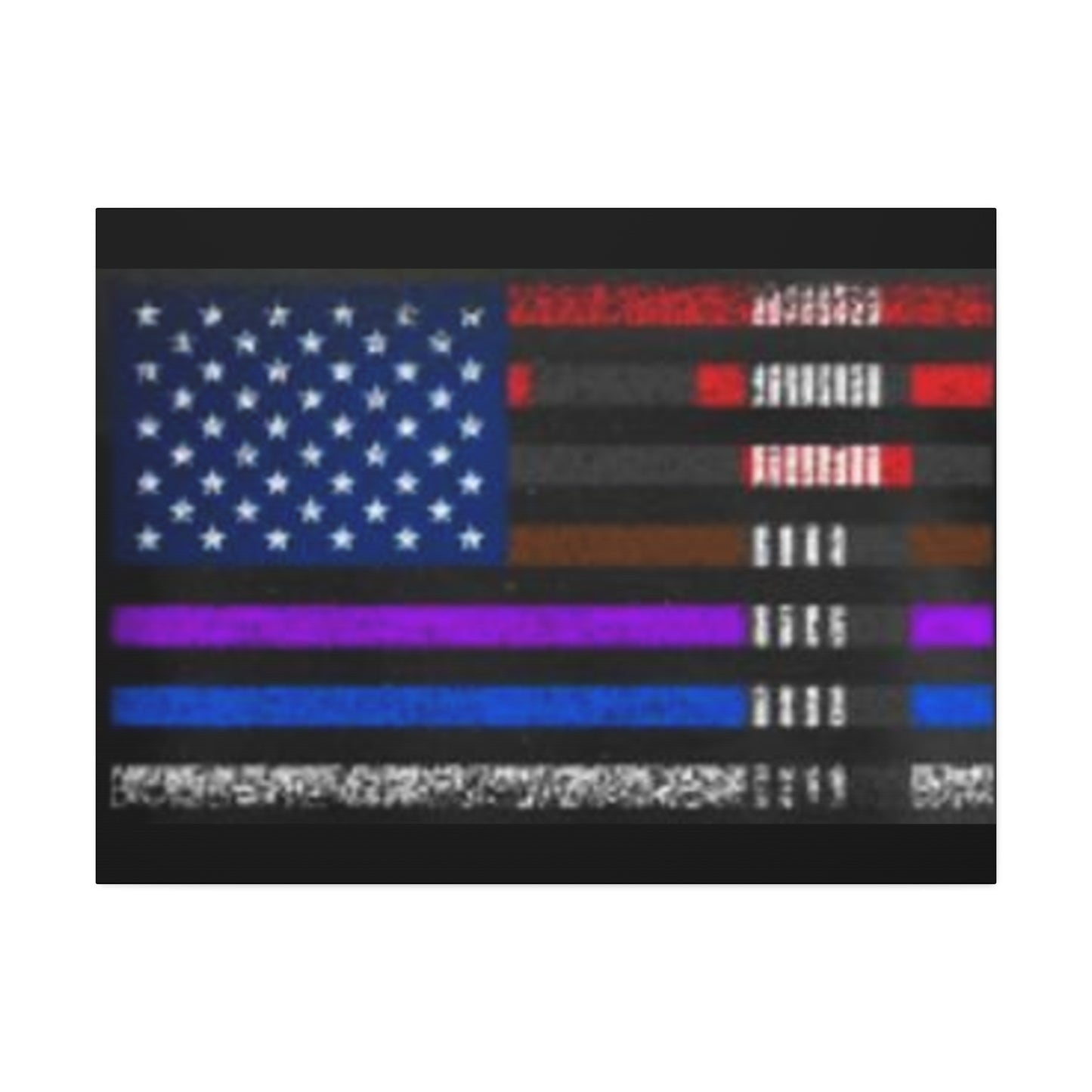 Patriotic Jiu Jitsu Canvas Wall Art – Distressed American Flag Decor | Martial Arts Home & Gym Accent