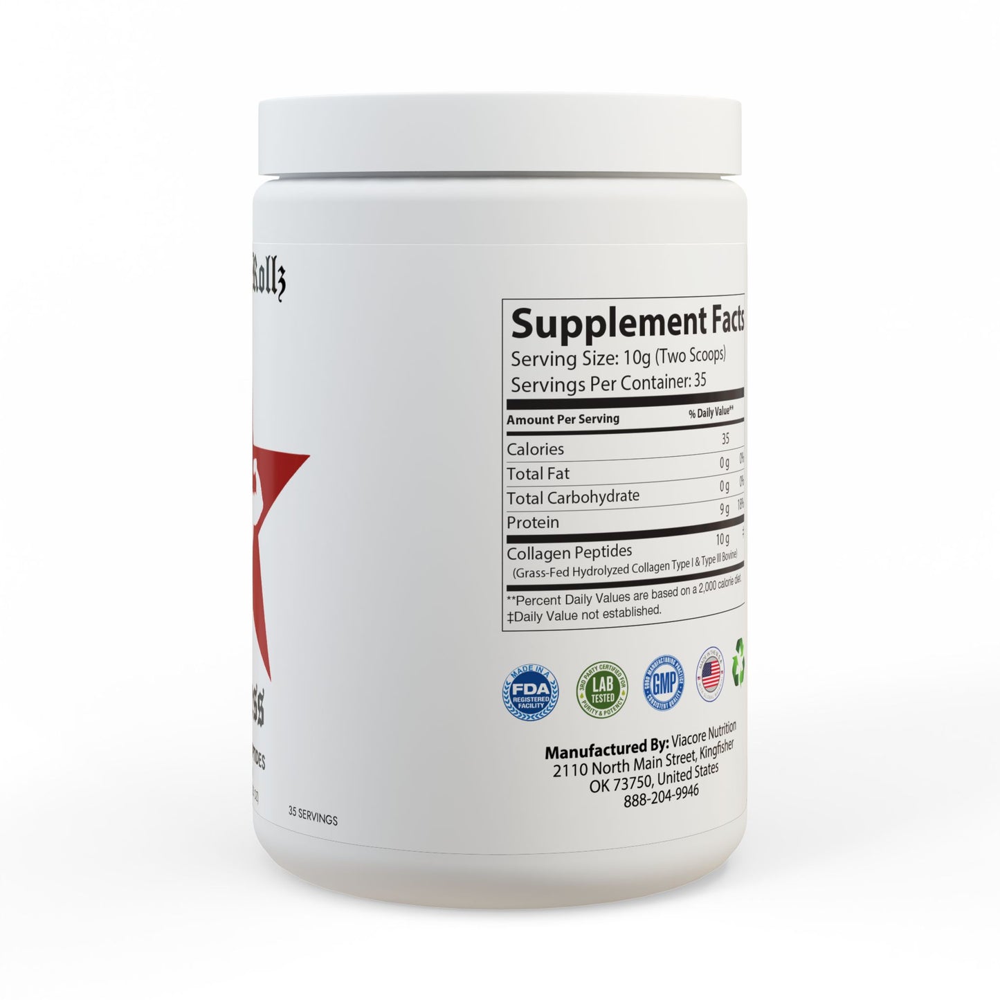 Collagen Peptides Type I & III Supplement (350g, 12.3oz)