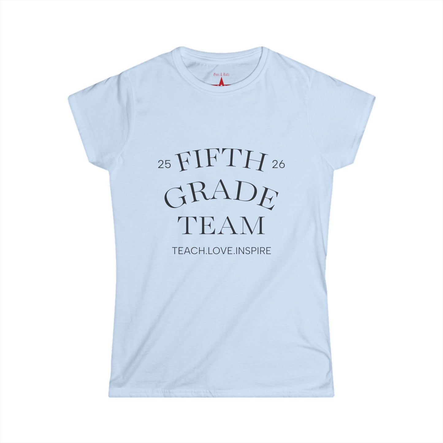 Fifth Grade Team Women's Tee, Teacher Appreciation Gift, Classroom Tee, Educator Shirt, Personalized Name Shirt