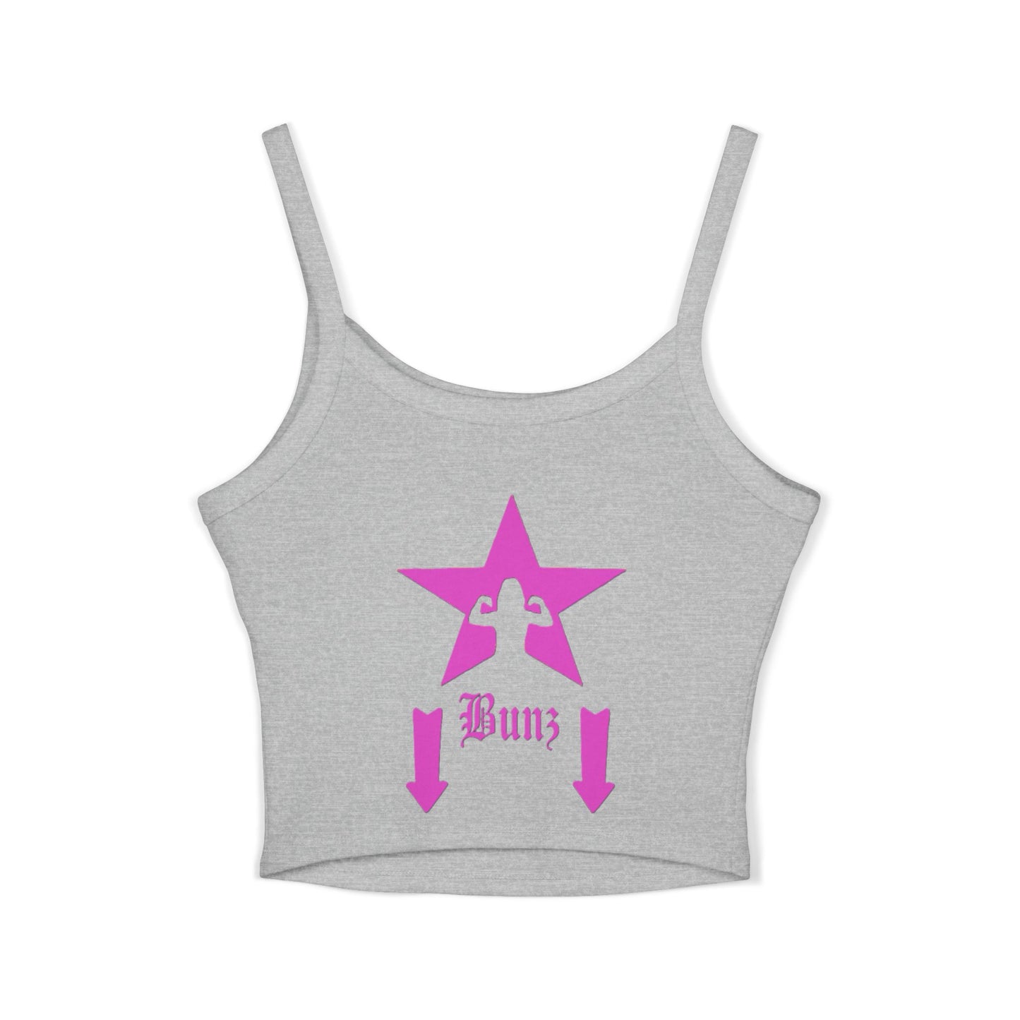 Gunz & Bunz Women’s Spaghetti Strap Workout Tank Top – Stylish Fitness & Summer Apparel | Soft Mid-Length Cami