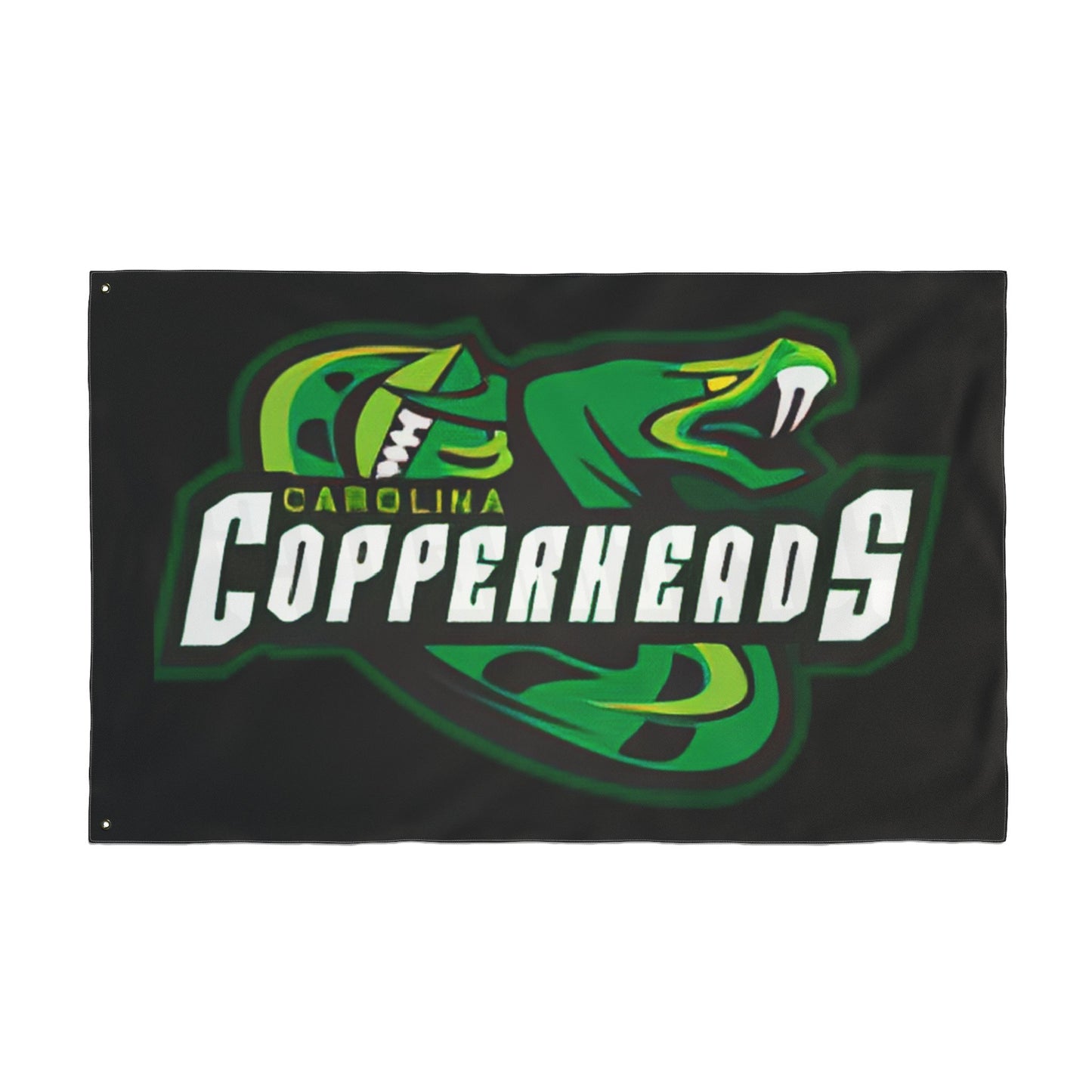 Carolina Copperheads Double Sided Flag, Sports Flag, Team Pride Decor, Game Day Decoration, Fan Flag, Outdoor Banner