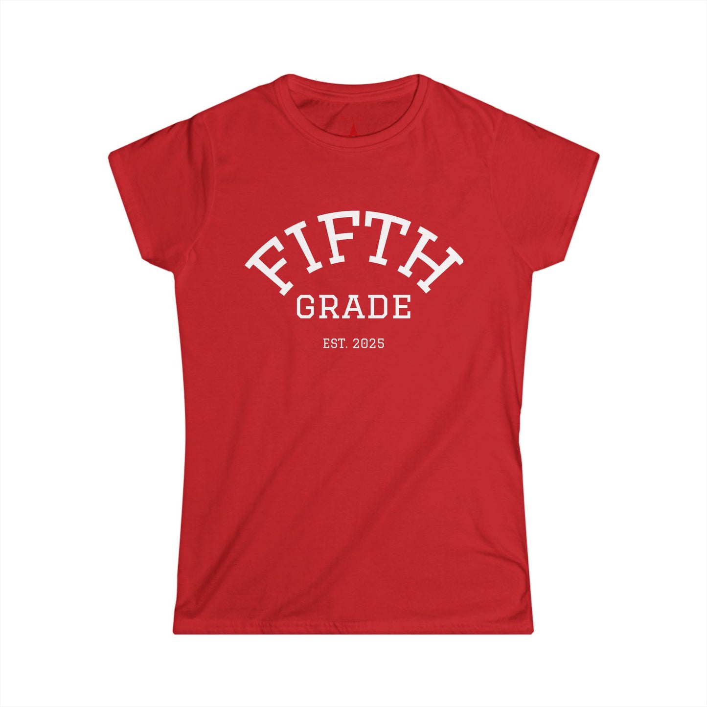 Fifth Grade Personalized Tee - Cute Graduation Gift, Back to School Apparel, Teacher Appreciation, Fun Classroom Wear