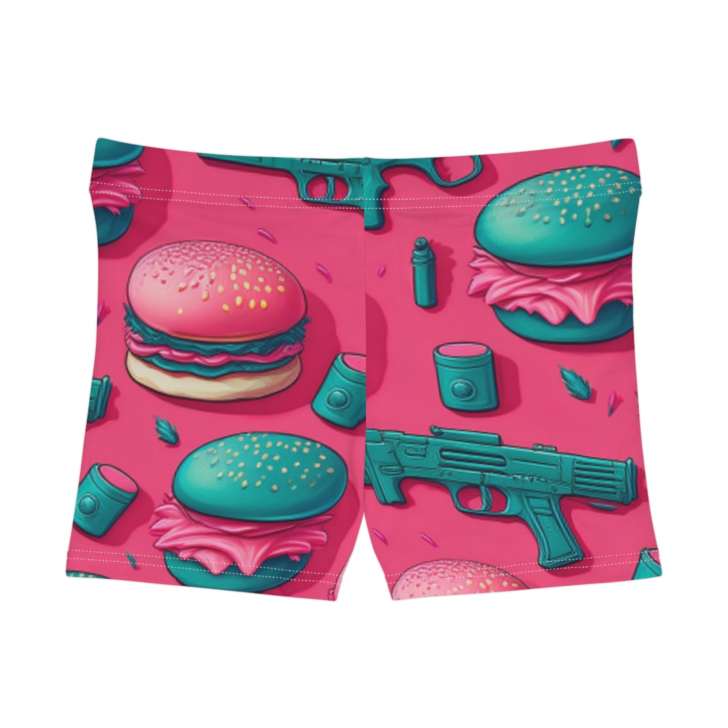 Stand Out in Style with Our Fun & Quirky Women’s Shorts – Gunz & Bunz Print!