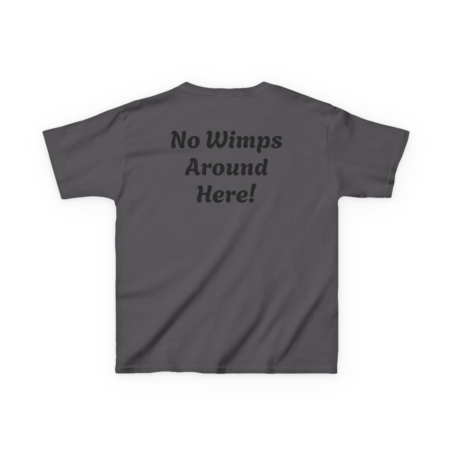 Kids Motivational Tee - Diary of a Strong Kid | No Wimps Around Here!