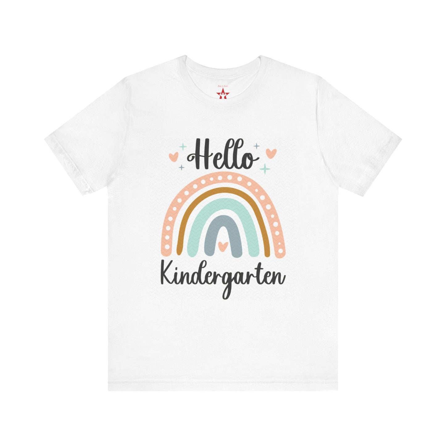 Rainbow Kindergarten Tee, Unisex Kids Shirt, Back to School Gift, Teacher Appreciation, First Day Tee, Class of 2026 Apparel