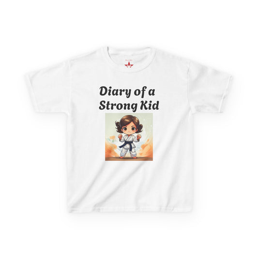 Kids Motivational Tee - 'Diary of a Strong Kid'