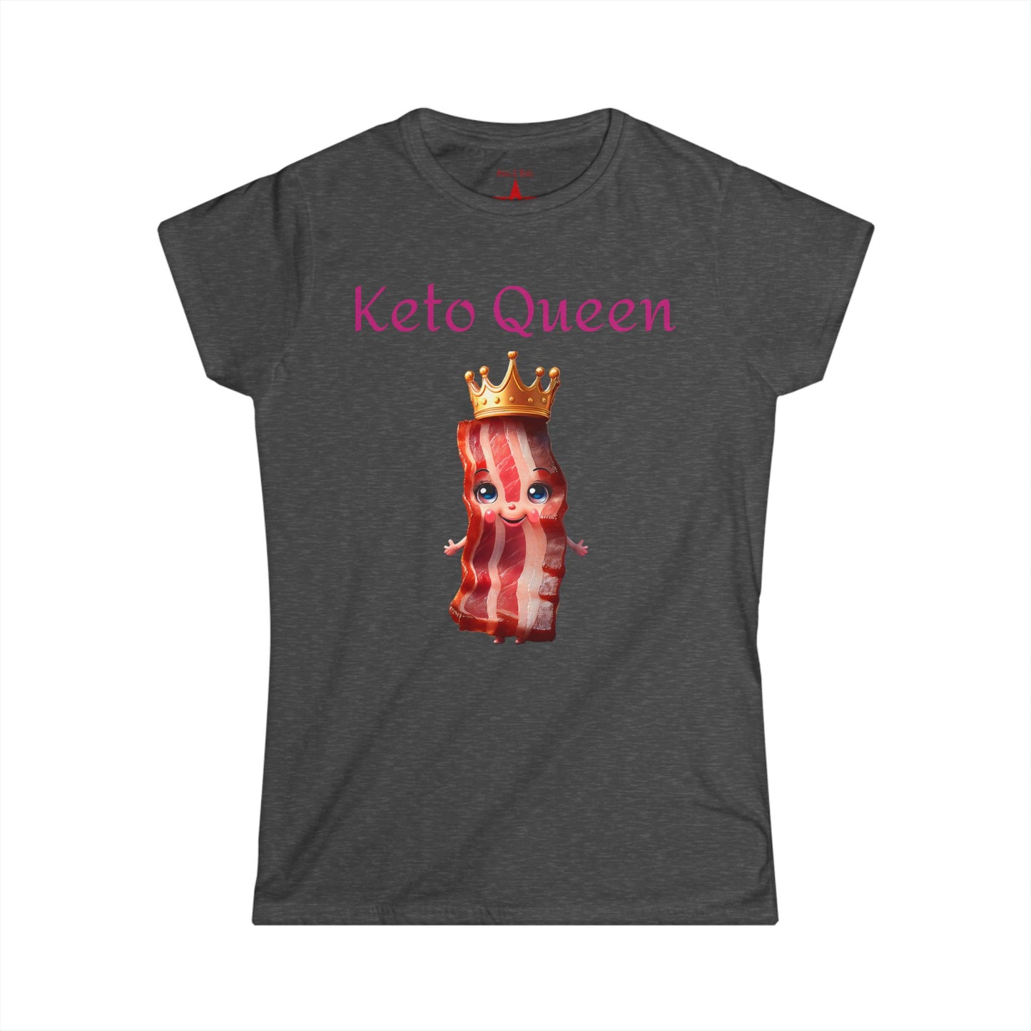 Keto Queen Women’s Softstyle Tee – Fun Low Carb Diet Shirt for Food Lovers & Keto Enthusiasts