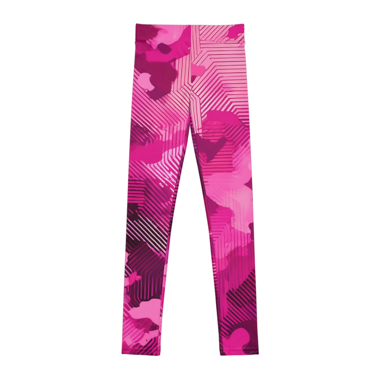 Vibrant Pink Youth Leggings – Stylish Activewear for Kids | Stretchy, Comfortable Girls’ Leggings