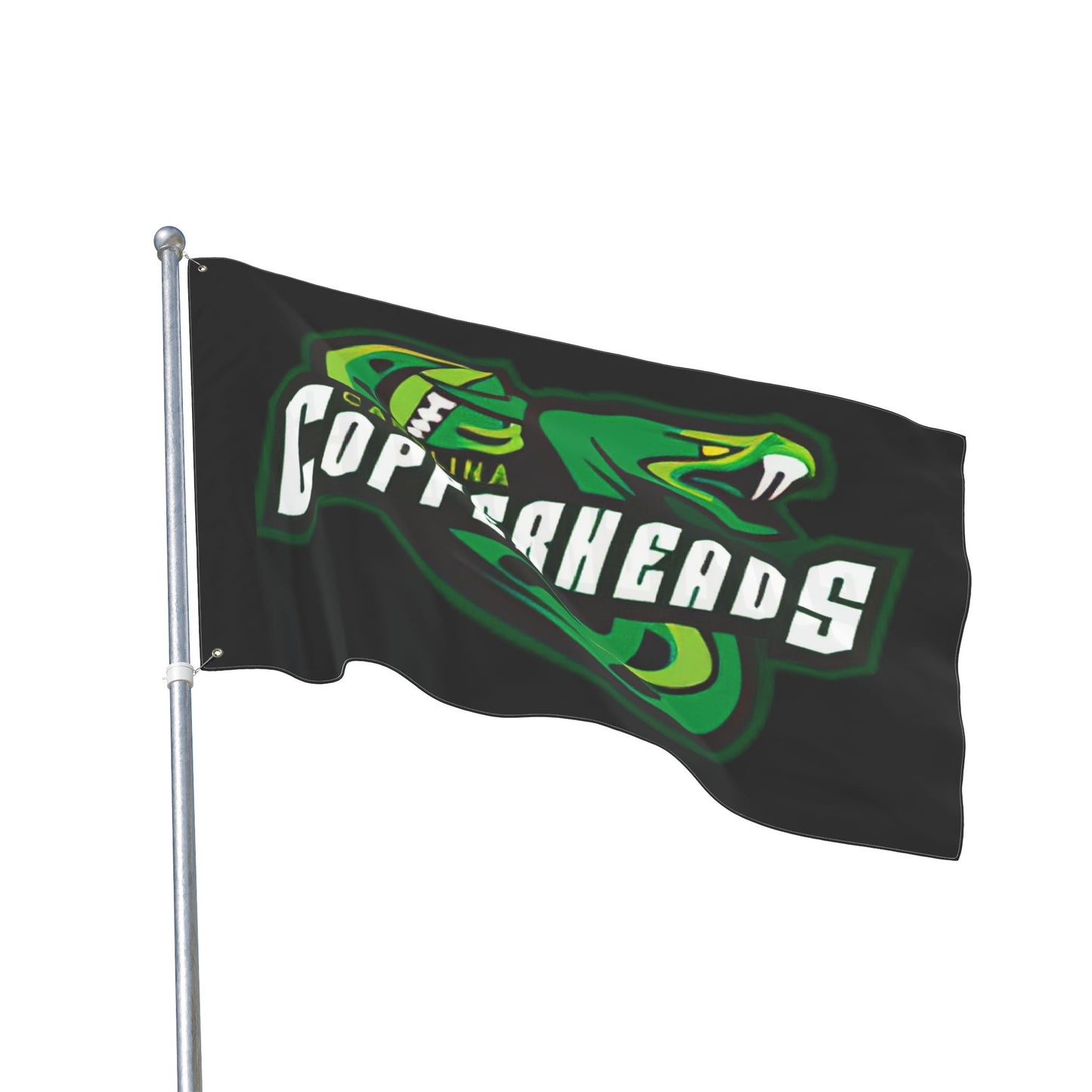 Carolina Copperheads Double Sided Flag, Sports Flag, Team Pride Decor, Game Day Decoration, Fan Flag, Outdoor Banner