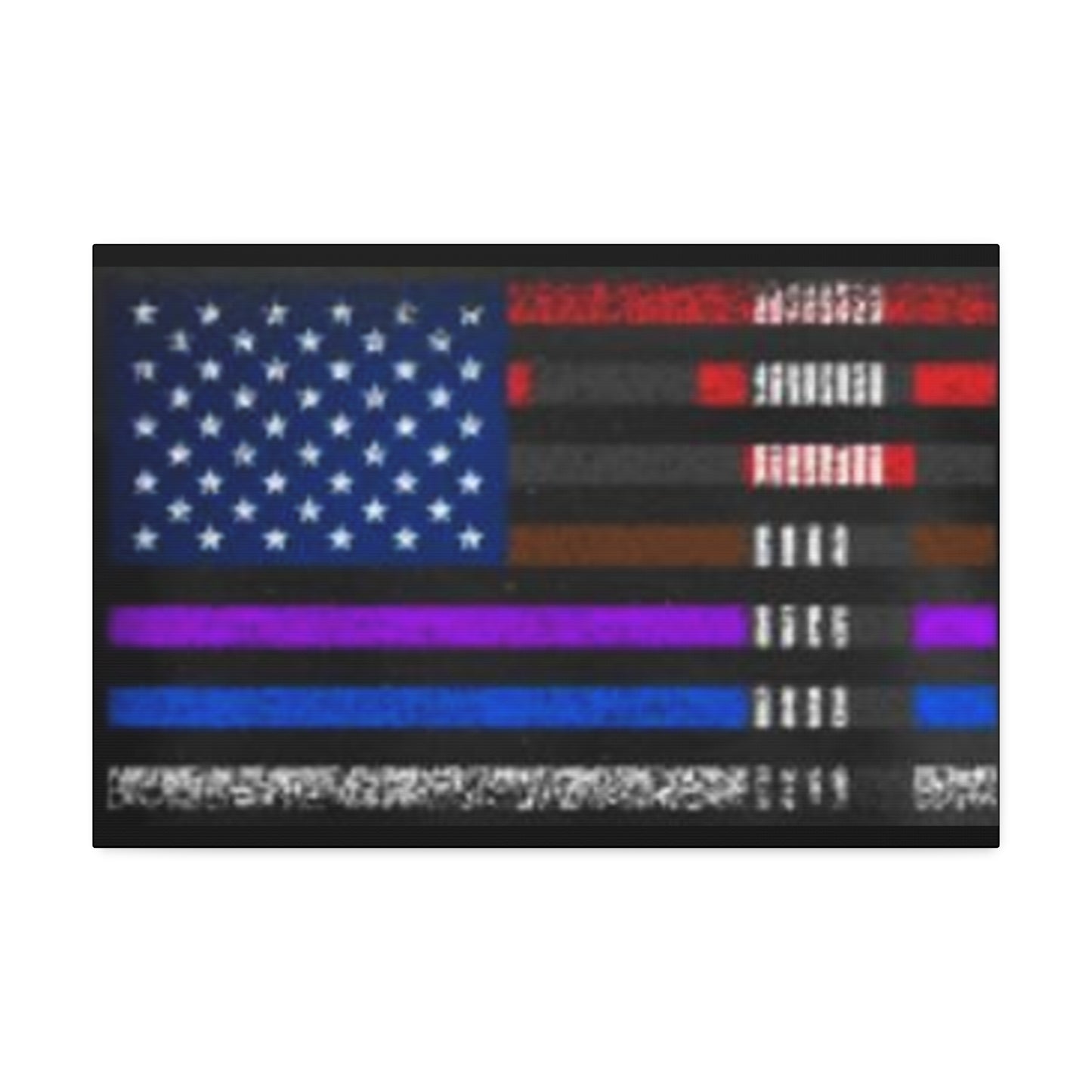 Patriotic Jiu Jitsu Canvas Wall Art – Distressed American Flag Decor | Martial Arts Home & Gym Accent
