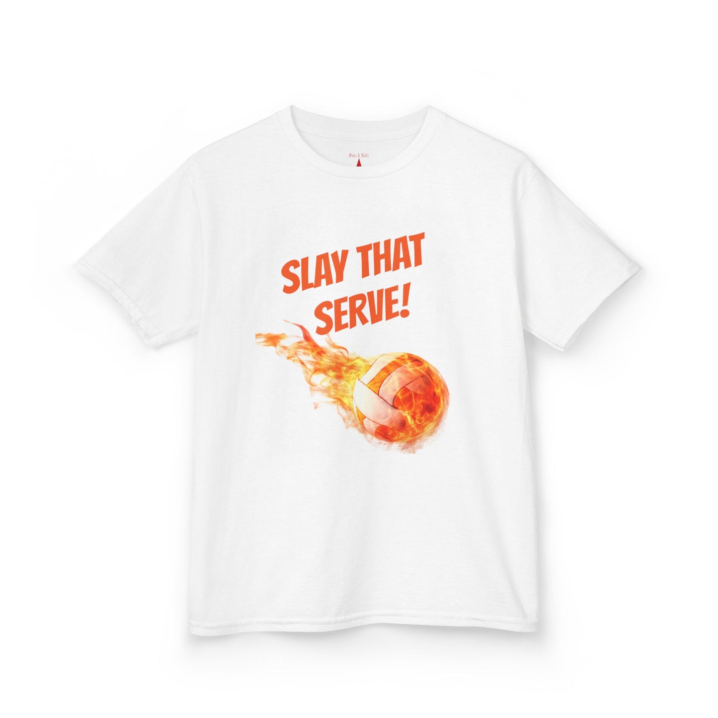 Kids Volleyball T-Shirt – “Slay That Serve!” Motivational Sports Tee for Young Athletes & Volleyball Fans