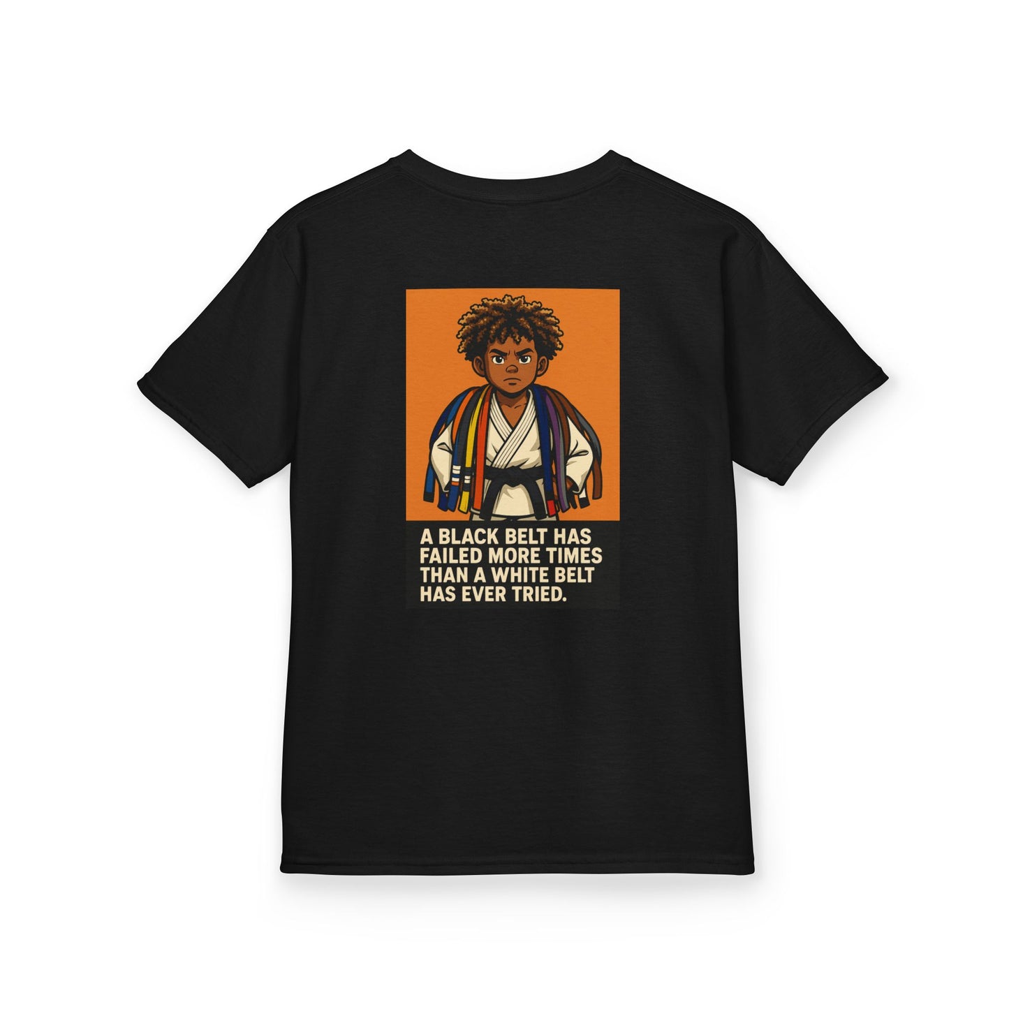 Black Belt Journey Kids T-Shirt – Motivational Martial Arts Tee for Future Champions