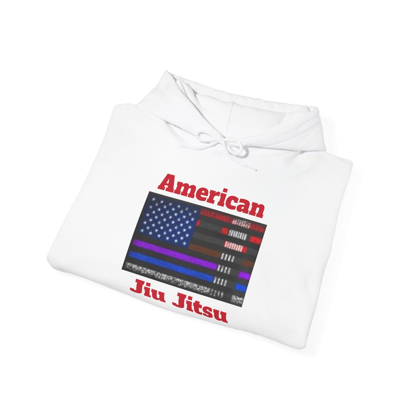 American Jiu Jitsu Unisex Hoodie – Patriotic Flag Sweatshirt for Everyday Comfort