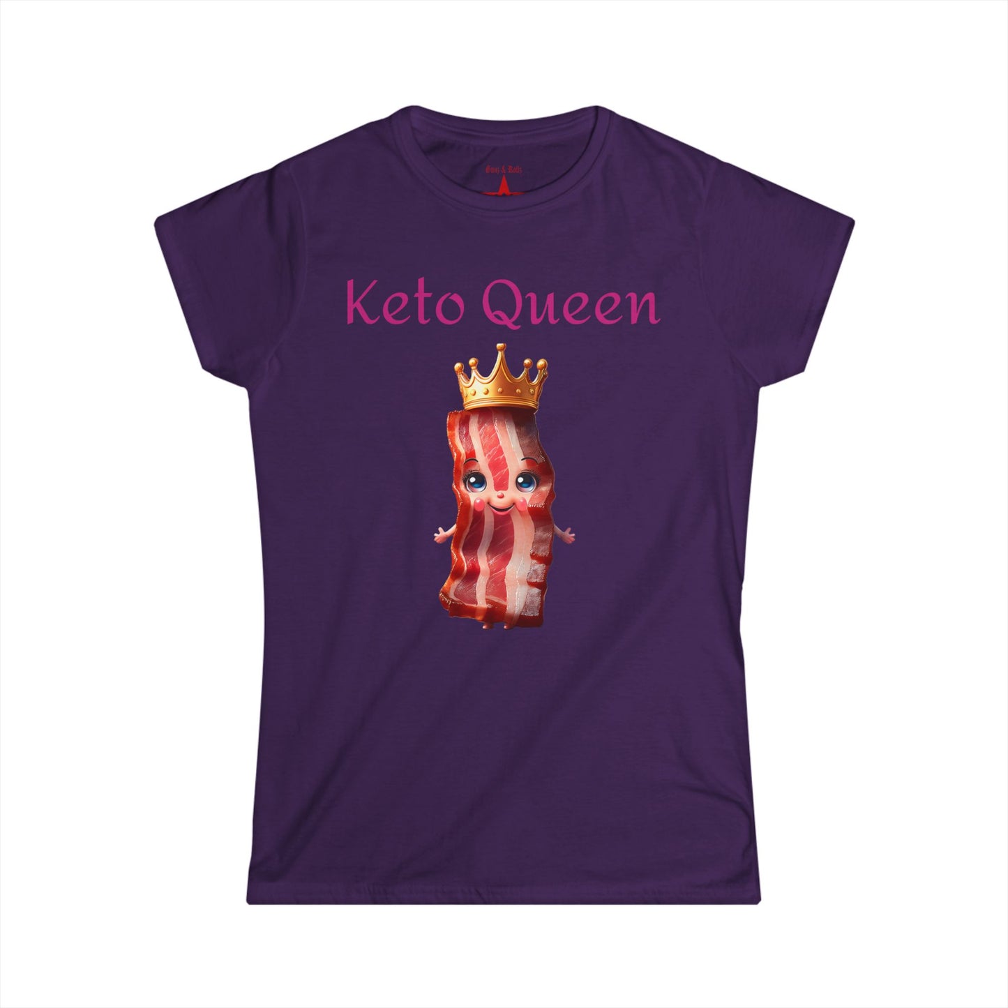 Keto Queen Women’s Softstyle Tee – Fun Low Carb Diet Shirt for Food Lovers & Keto Enthusiasts
